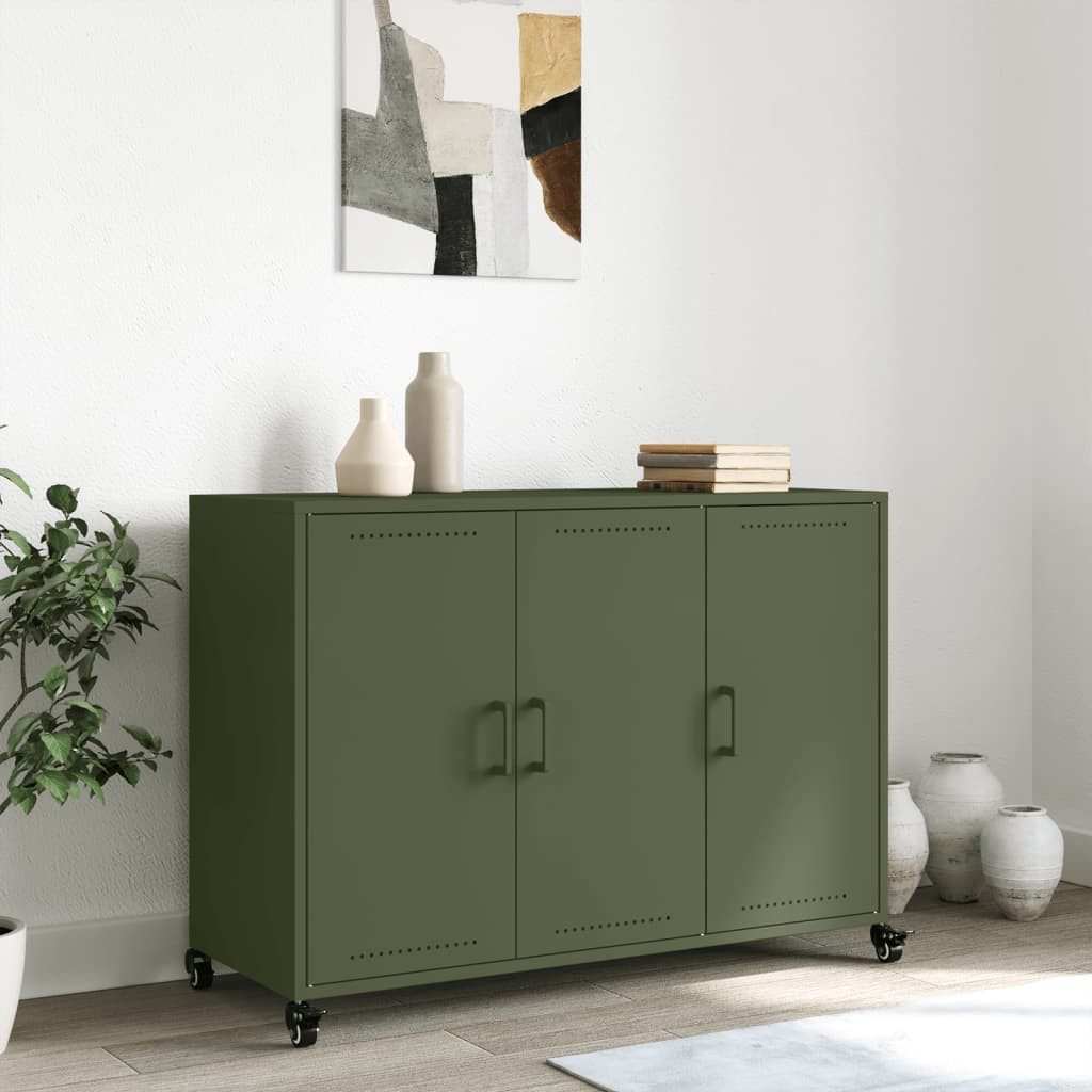 vidaXL Sideboard Sideboard Olivgrün 100,5x39x72 cm günstig online kaufen