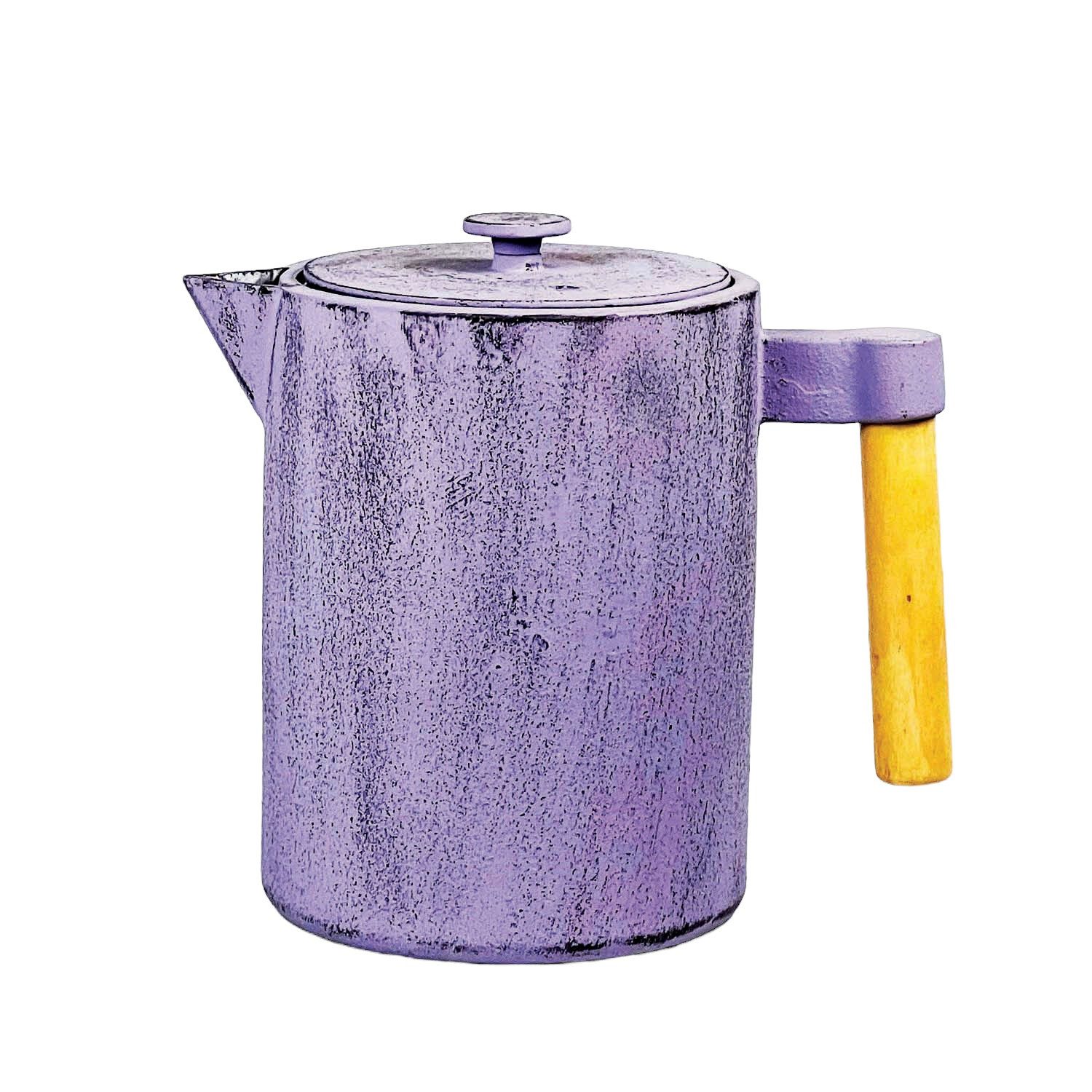 JA-UNENDLICH Teekanne Kohi, 1.2 l, aus Gusseisen handgefertigt im Sandgussverfahren, innen emailliert