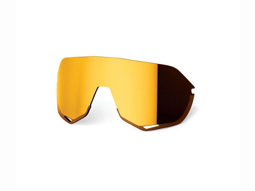 100% Sportbrille 100% S2 - Mirror Replacement Lens unis Soft Gold - kontraststarkes Ers