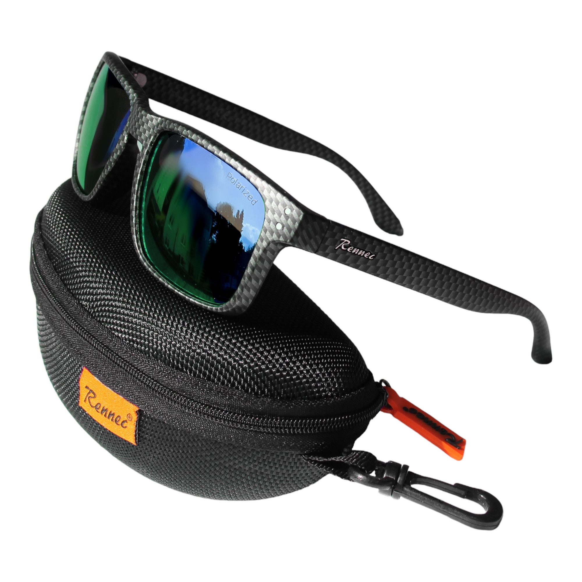 Rennec Sonnenbrille (Herren Brille mit Hardcase günstig online kaufen