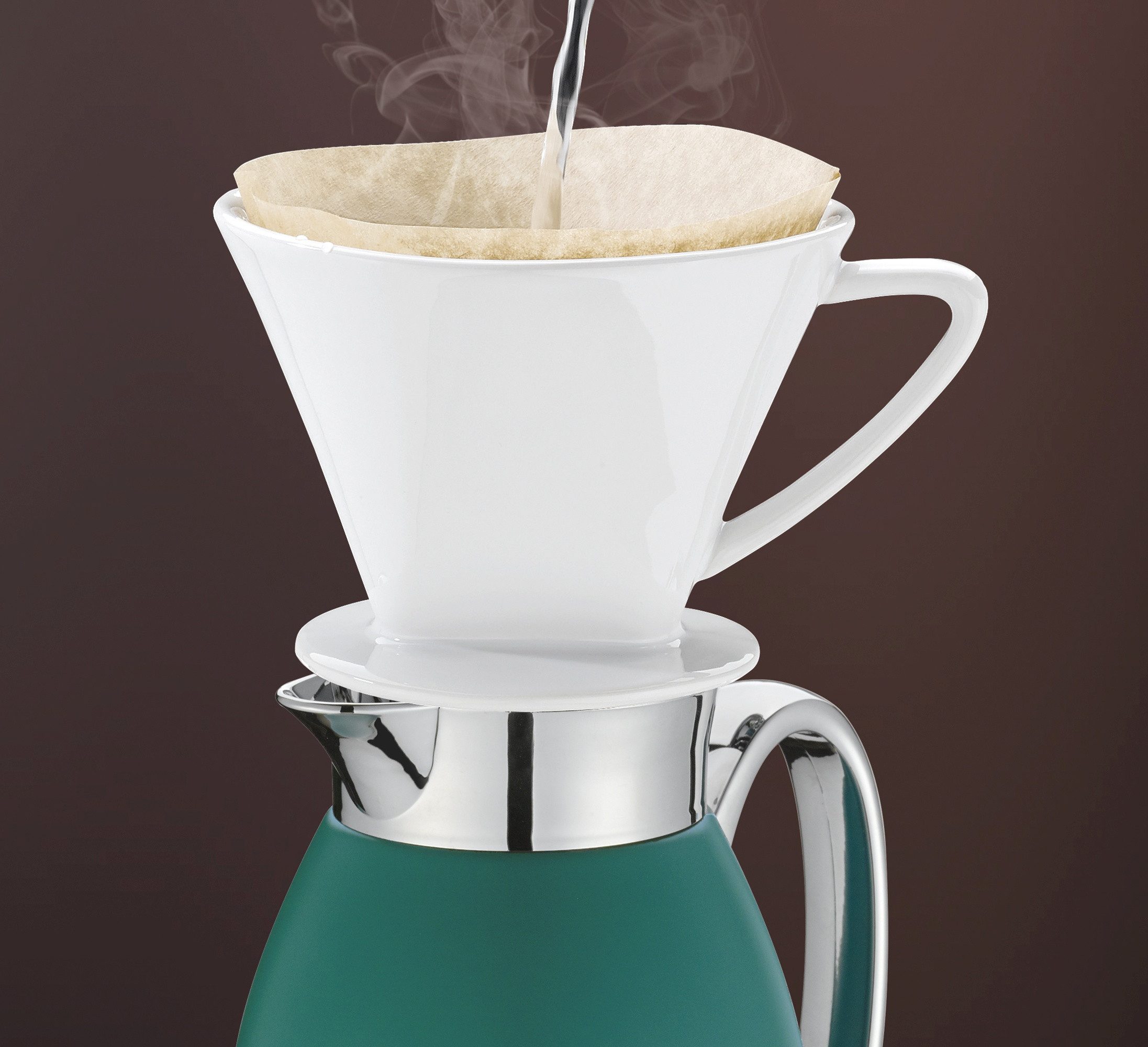 Cilio Isolierkanne Isolierkanne Kaffeekanne Thermoskanne Teekanne cilio VENEZIA grün