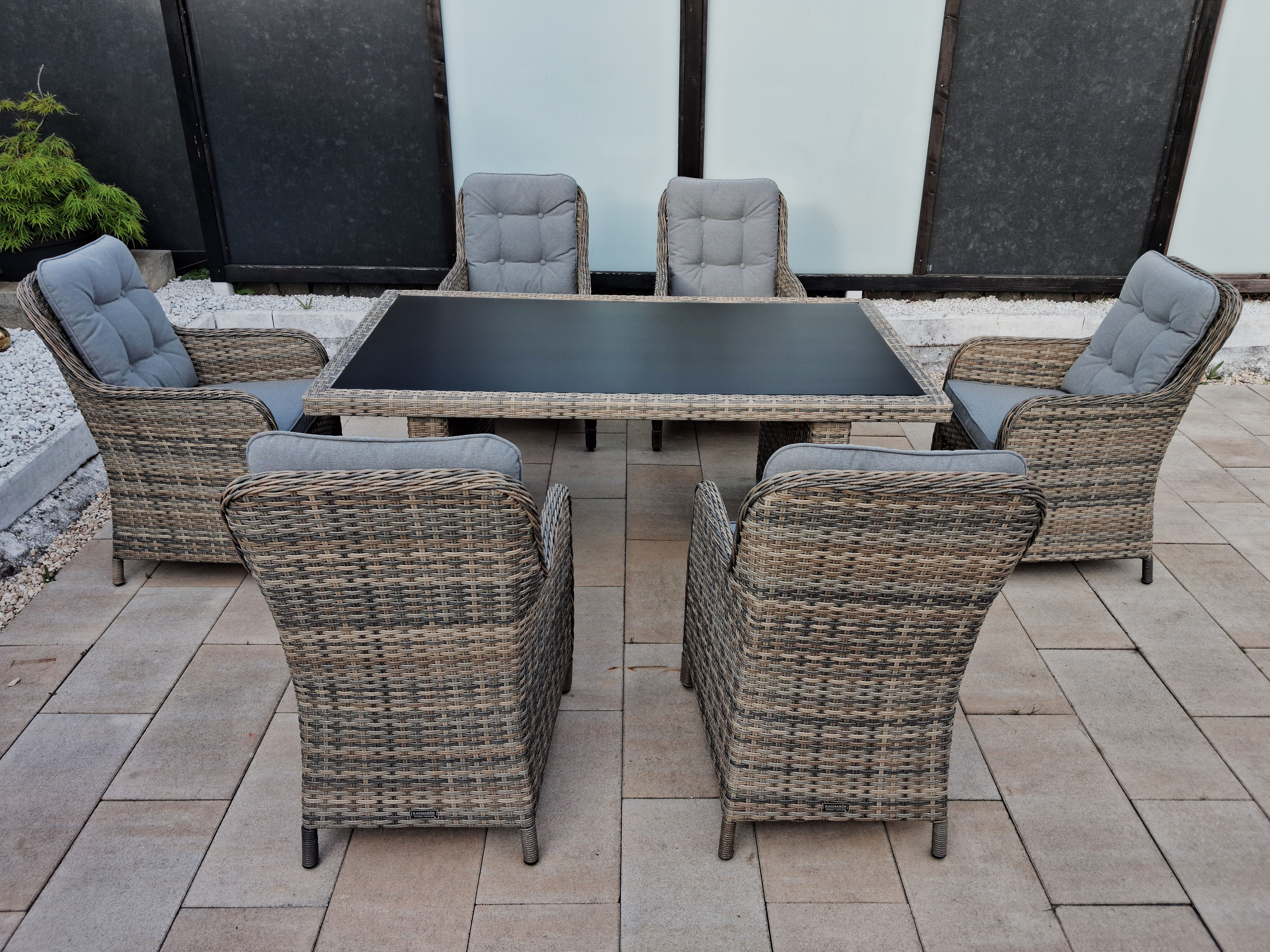 Ragnarök Möbel-Design Garten-Essgruppe gartenmöbel set KC – Bild 3 von 5