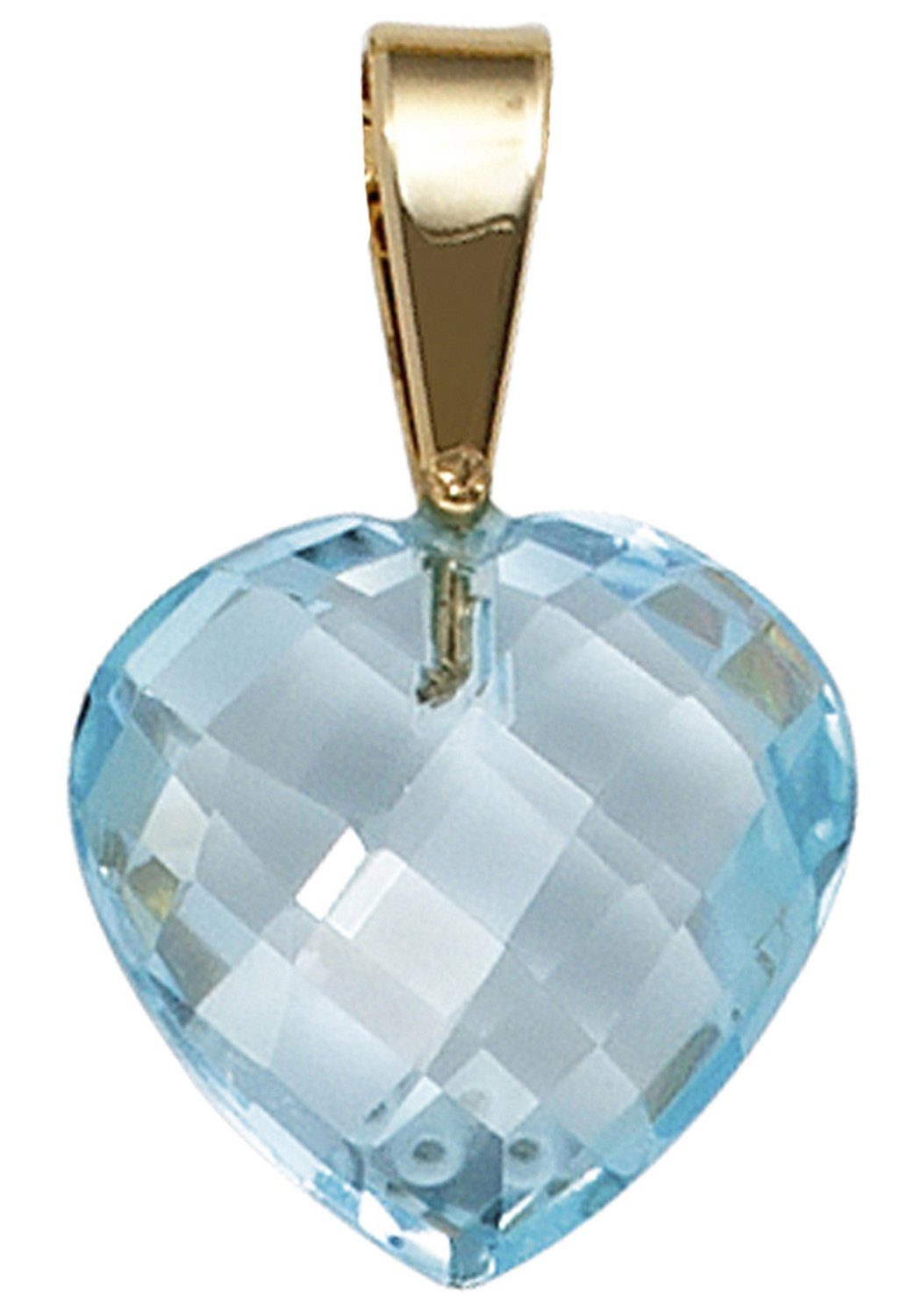 JOBO Herzanhänger Anhänger Herz, 585 G...