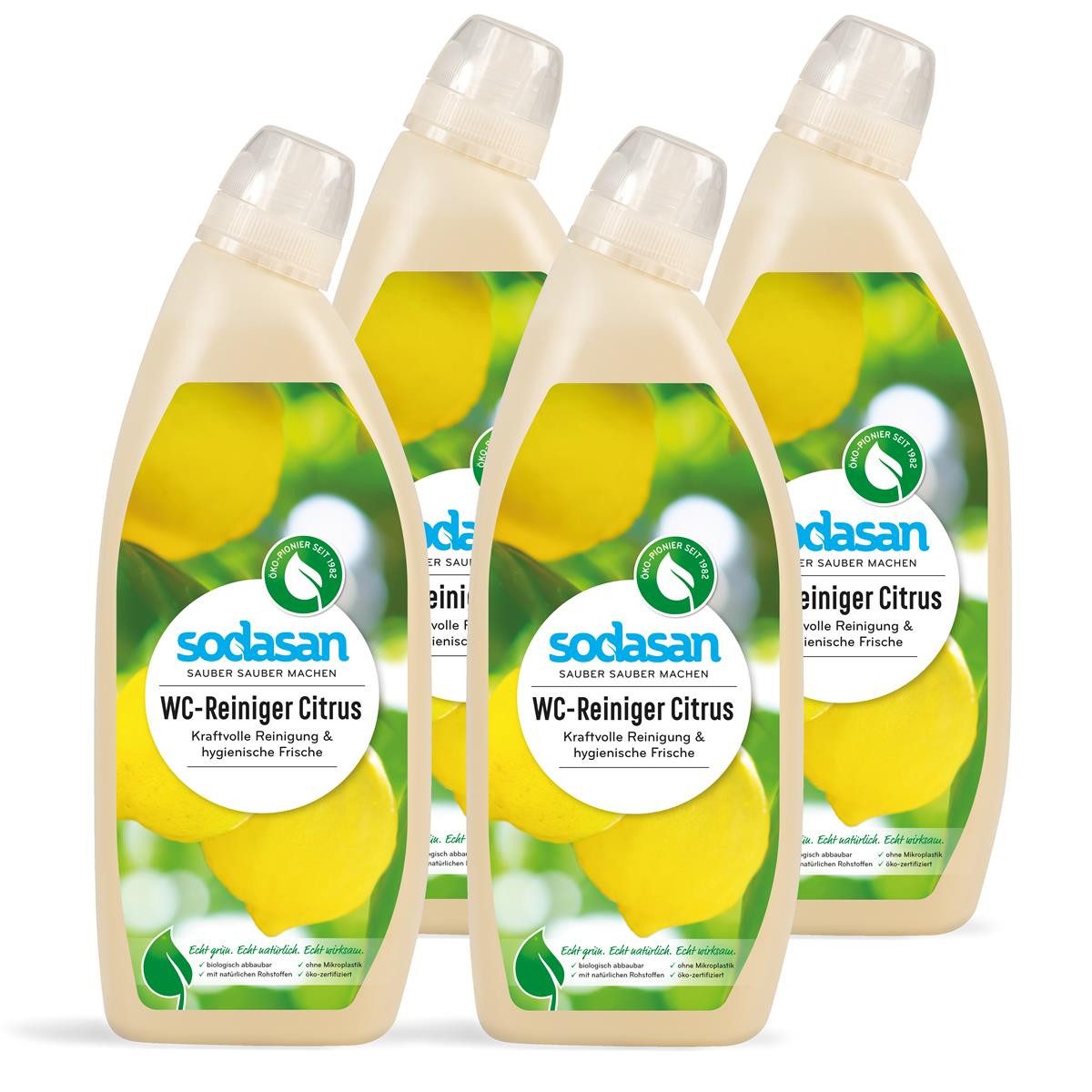 Sodasan WC-Reiniger Citrus 0,75L (4er Pack) WC-Reiniger