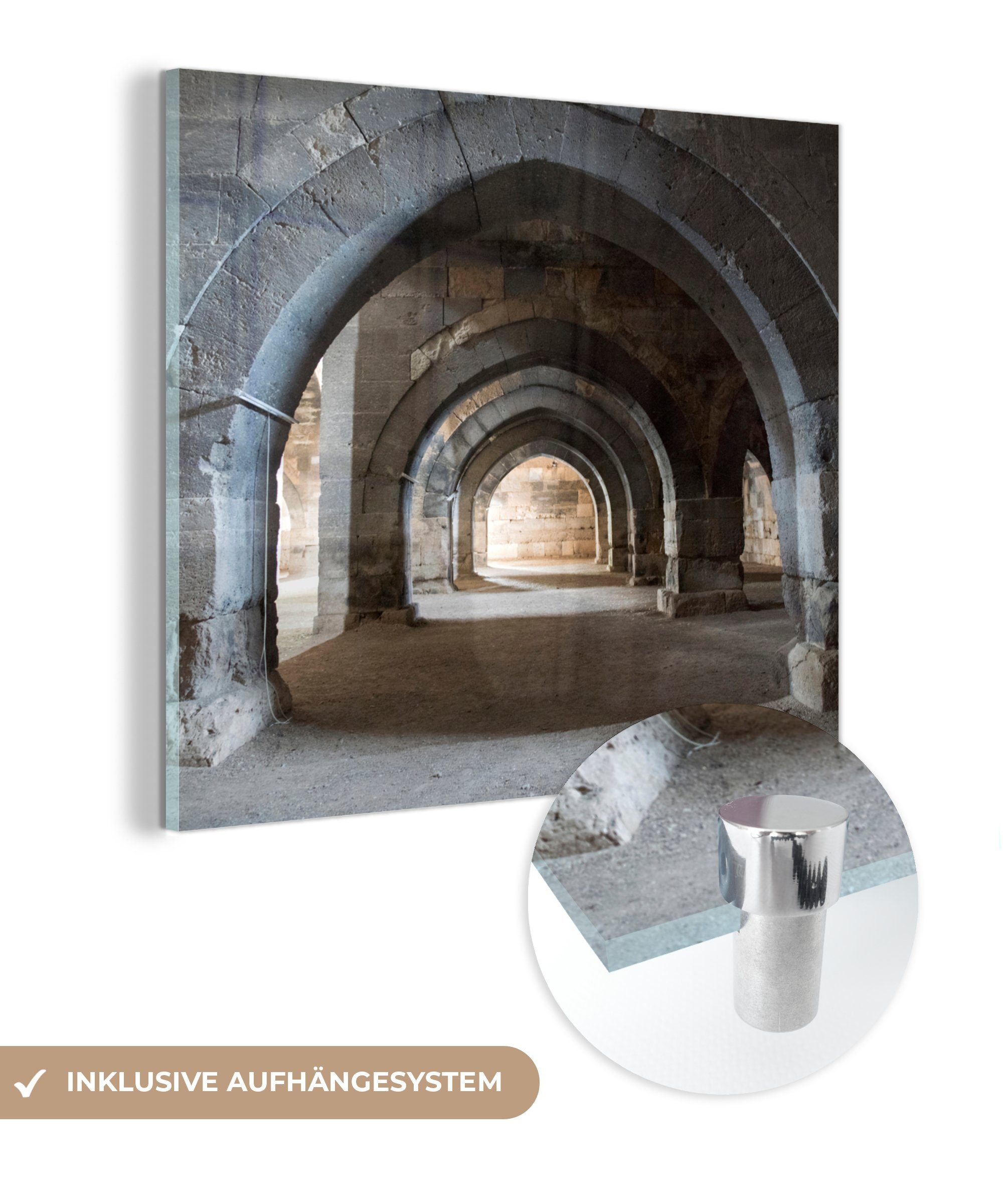 MuchoWow Acrylglasbild Steinbogen in der Türkei, (1 St), Glasbilder - Bilder auf Glas Wandbild - Foto auf Glas - Wanddekoration