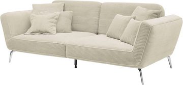 set one by Musterring Big-Sofa SO 4500, Füße in zwei Farben, wahlweise mit Kopftütze, Breite 260cm