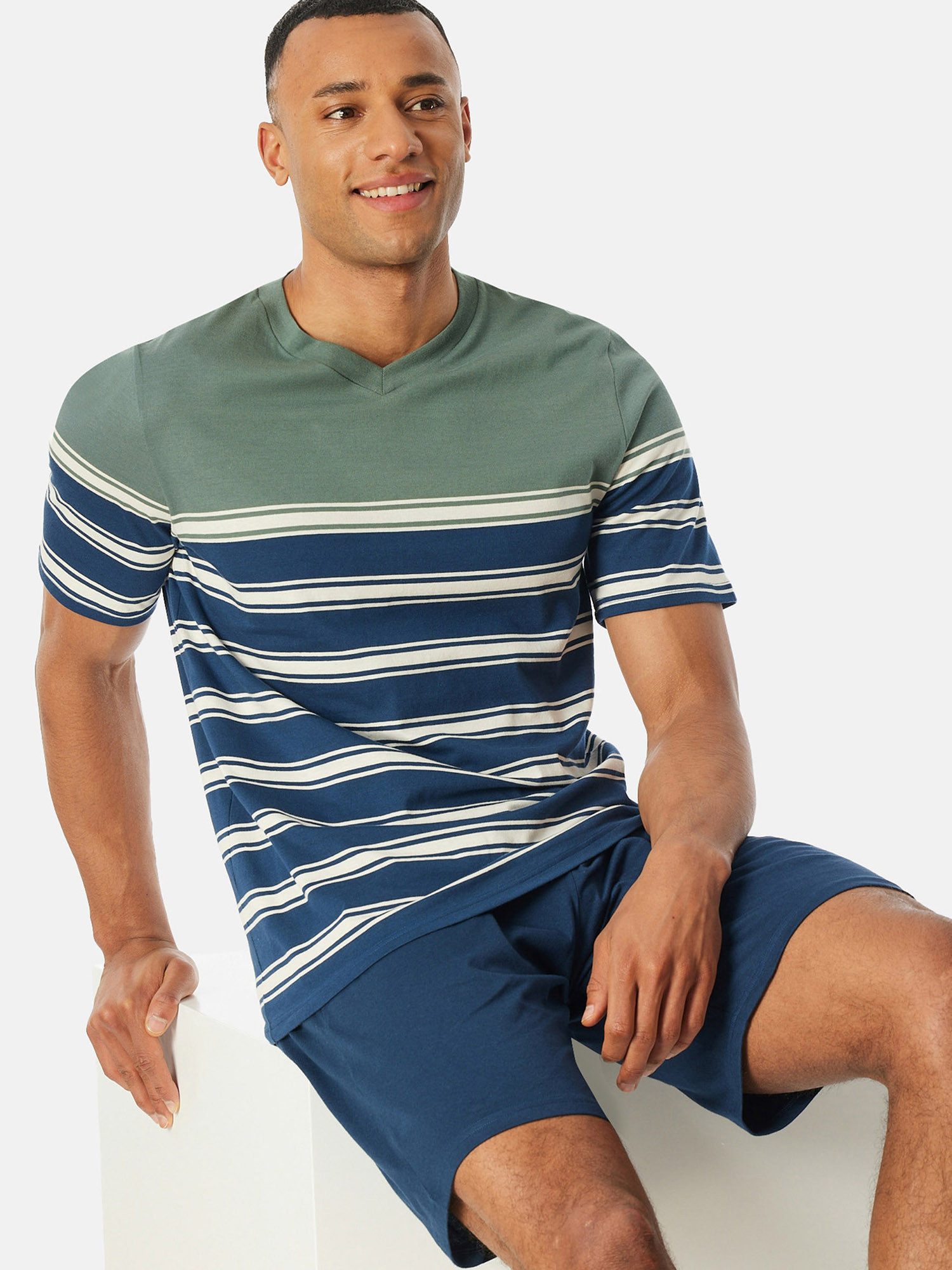Schiesser Pyjama Casual Nightwear (2 tlg) günstig online kaufen