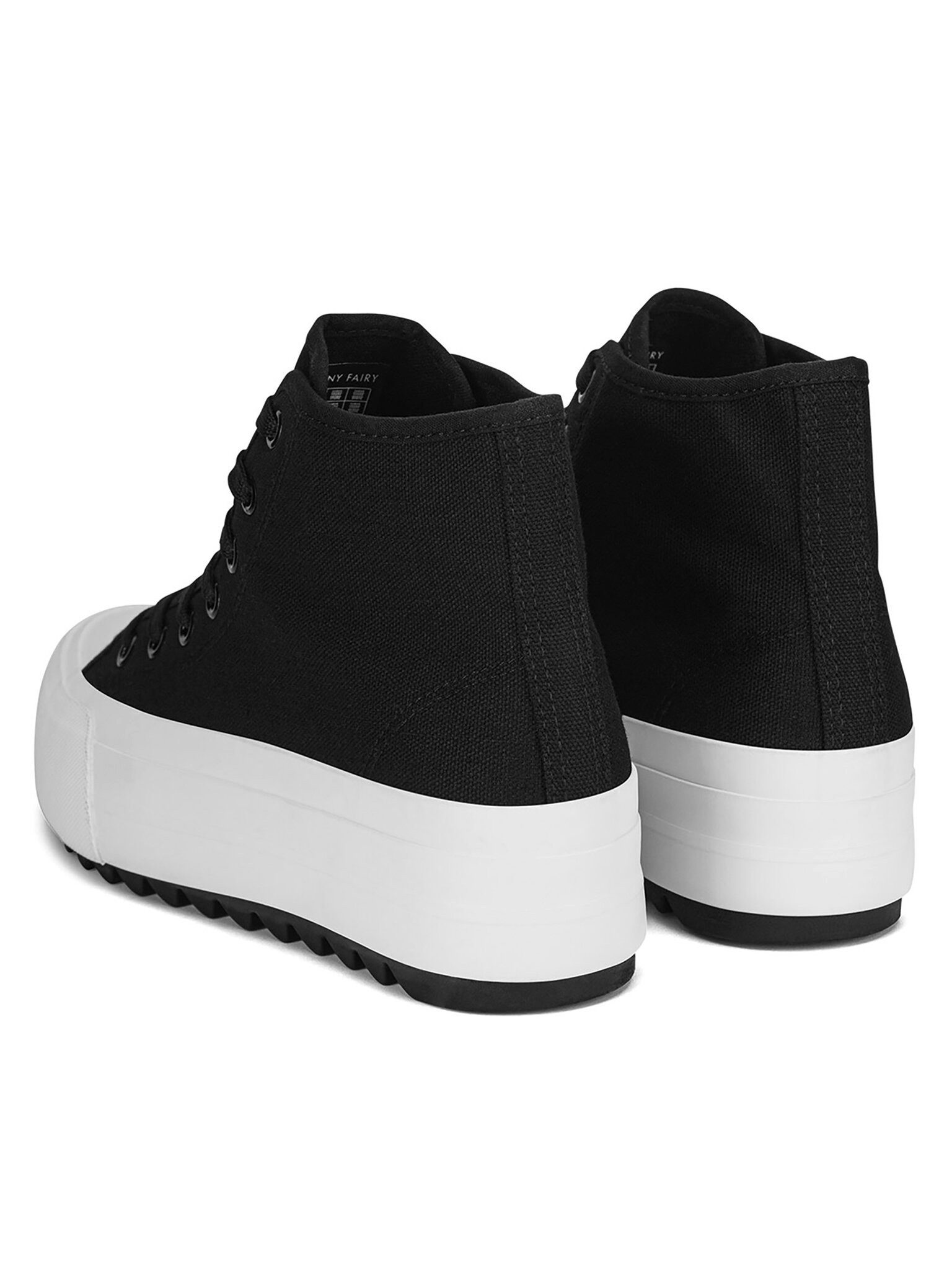 Jenny Fairy Jenny Fairy Sneakers aus Stoff Damen WFA2939-1 Schwarz Sneaker