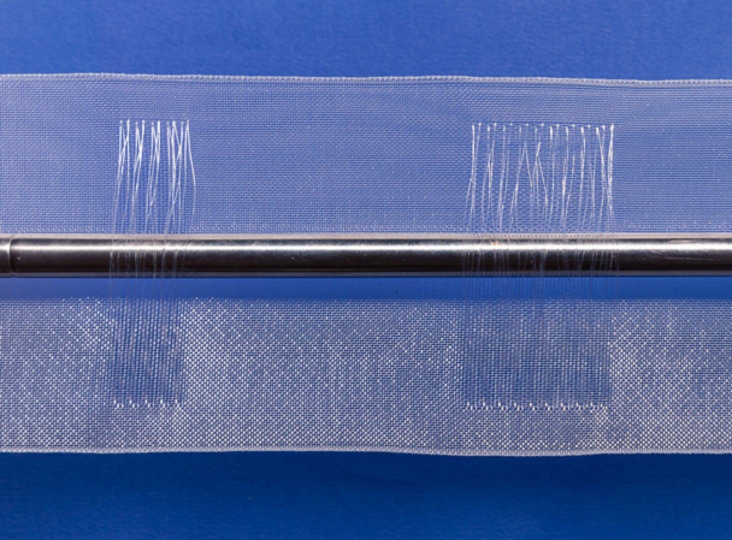 Meter L012, Verkaufseinheit: rewagi, / - Breite: transparent Gardine Stegband, 5 100 Gardinenband, Farbe: Seitenschals/ mm