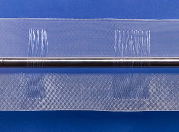 Gardine Stegband, Gardinenband -Breite: 100 mm transparent - L012, rewagi, Verkaufseinheit: 5 Meter