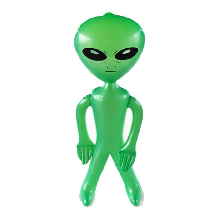 FeelGlad Dekoobjekt 90cm grüner aufblasbarer Außerirdischer Halloween Party
