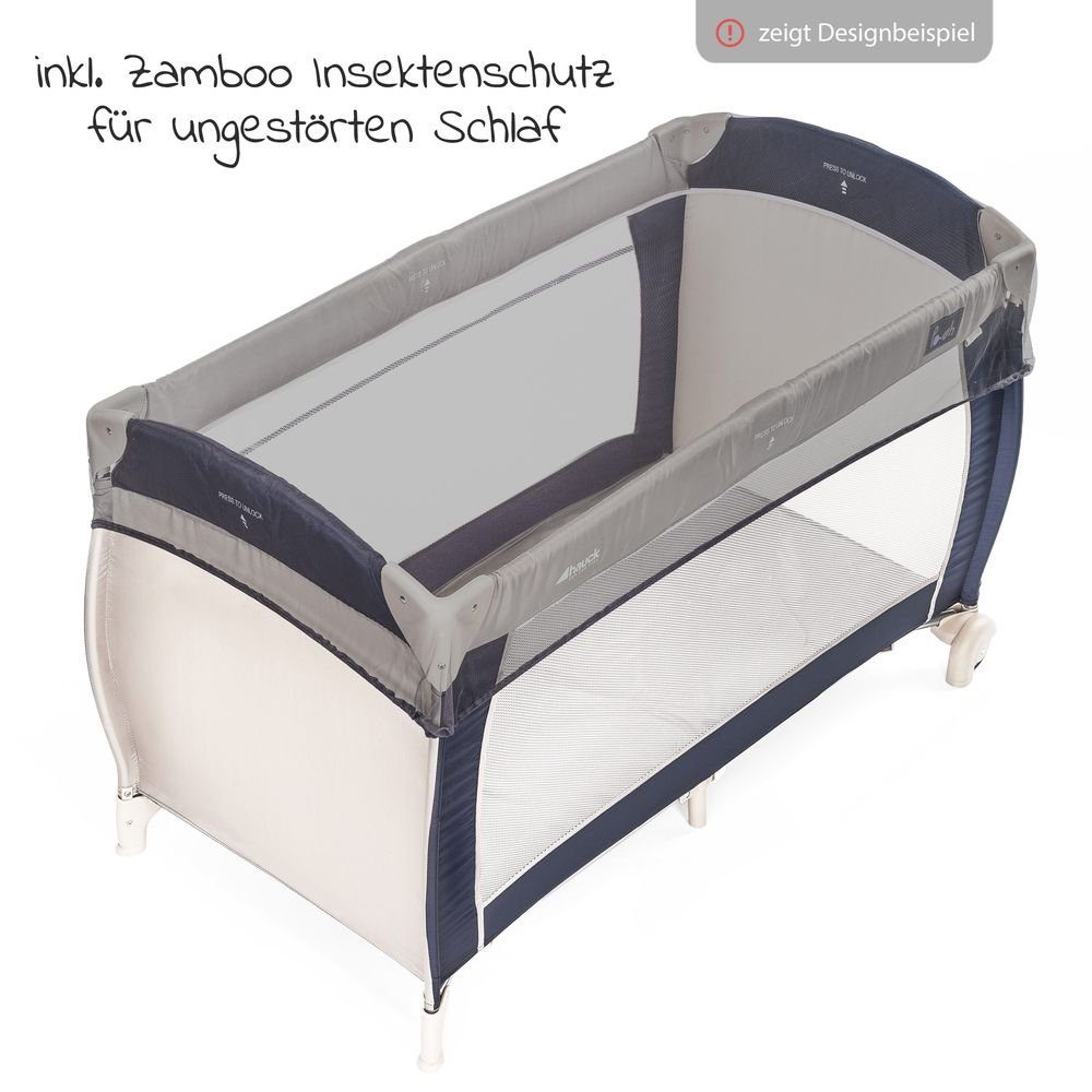 Hauck Baby-Reisebett Dream'n Play Plus - Navy, 3-tlg., Kinderreisebett ...