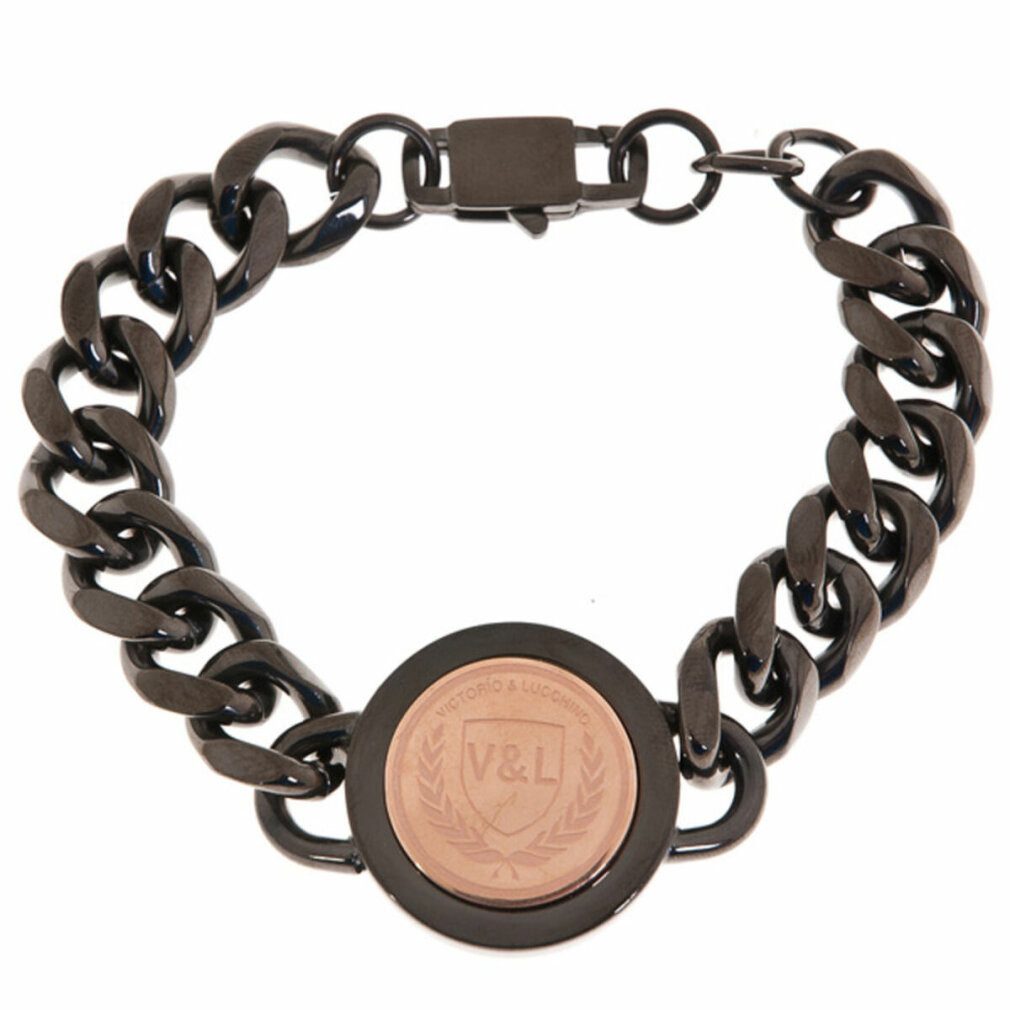 Victorio & Lucchino Kette mit Einhänger Damenarmreif VJ0189BR Schwarz Stahl