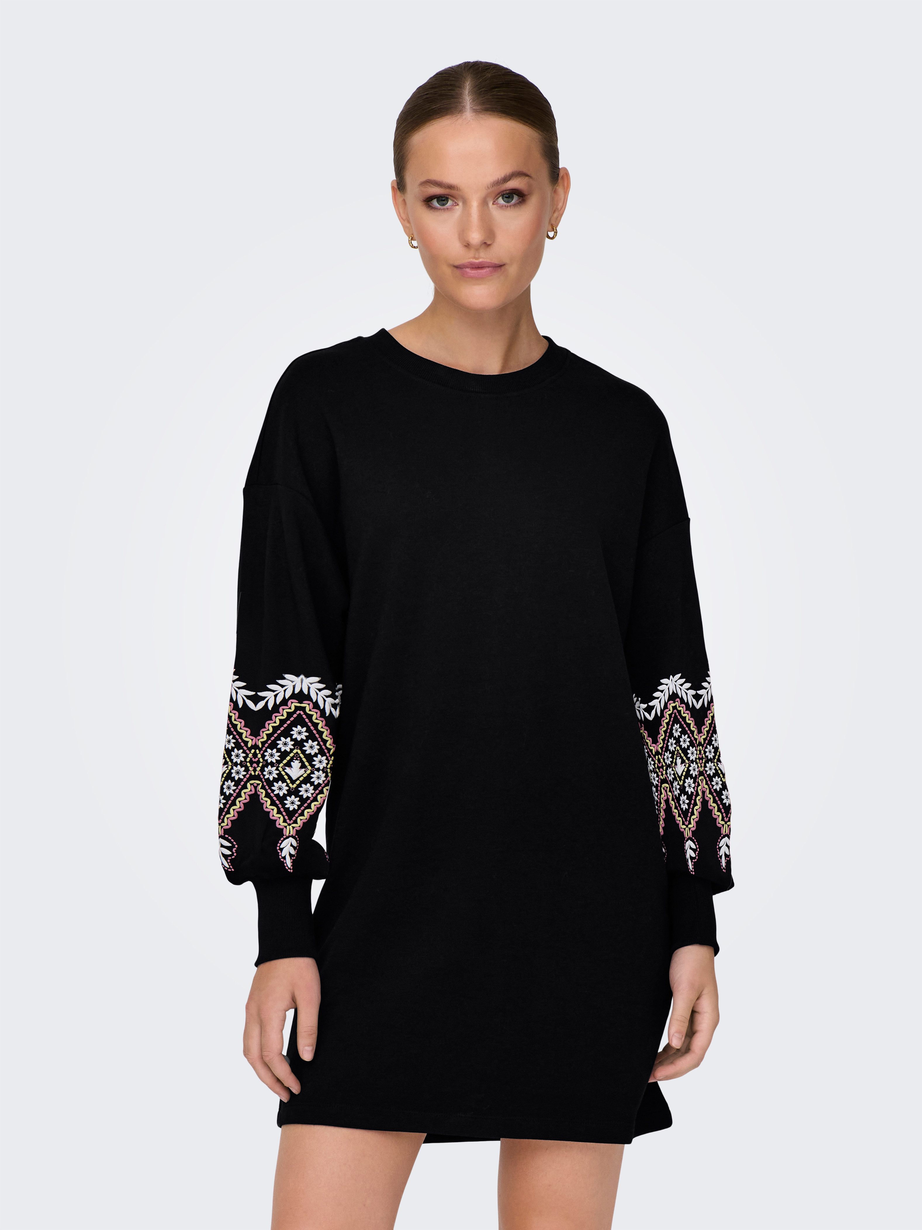 ONLY Sweatkleid ONLBROOKE LS SHORT DRESS FLOWER SWT NOOS günstig online kaufen