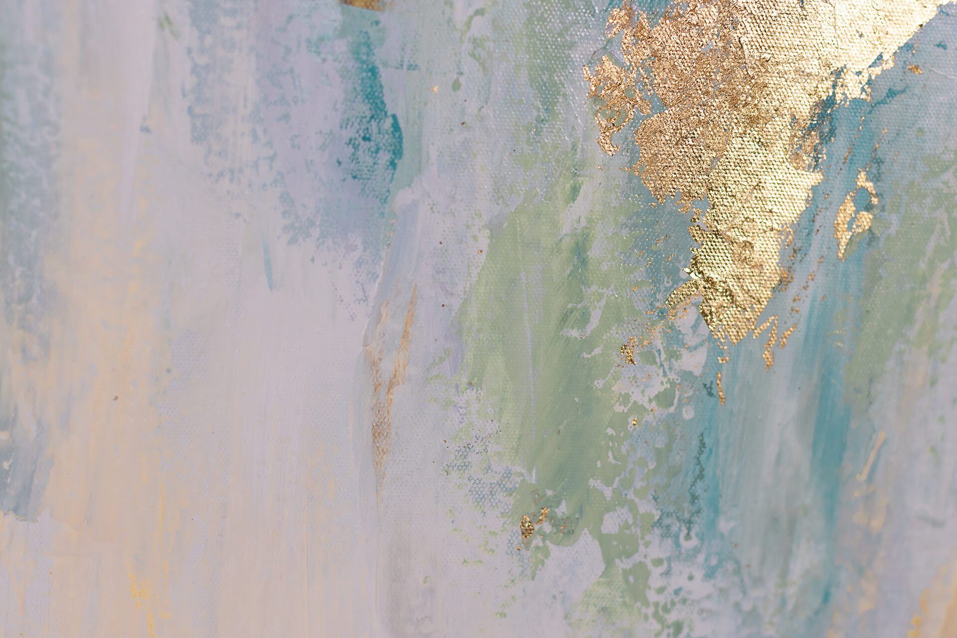 KUNSTLOFT Gemälde Spuren des Himmels Wandbild 75x100 HANDGEMALT Leinwandbild Wohnzimmer cm, 100