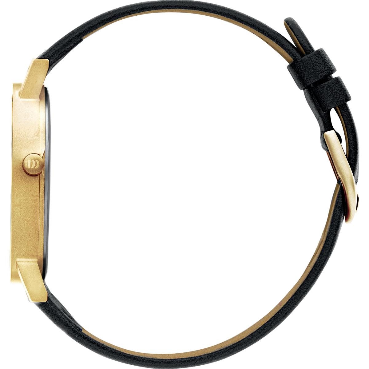 Danish Design Quarzuhr Danish Design Unisex Uhr IQ81Q1273 Rhine NMBRS Satin Gold Date Large, (1-tlg)