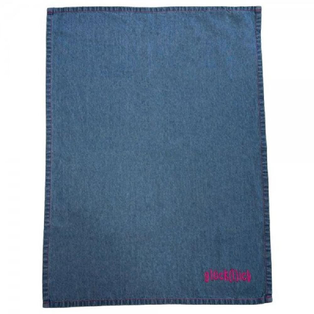 PAD Geschirrtuch Pad Geschirrtücher Denim Jeansstoff Glückl(i)ch Pink (2er-Set)