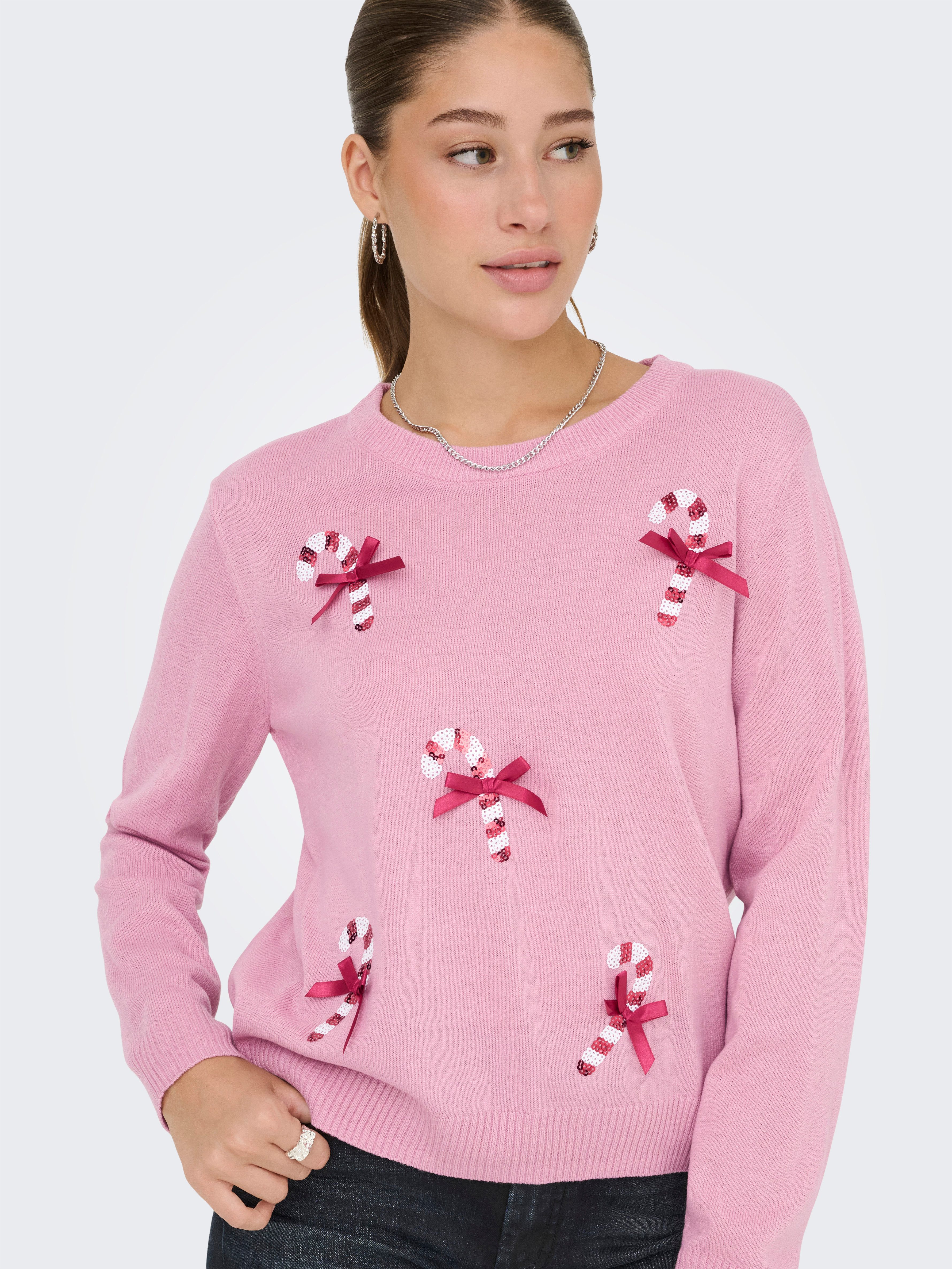 ONLY Weihnachtspullover ONLXMAS SHINE LS ONECK KNT