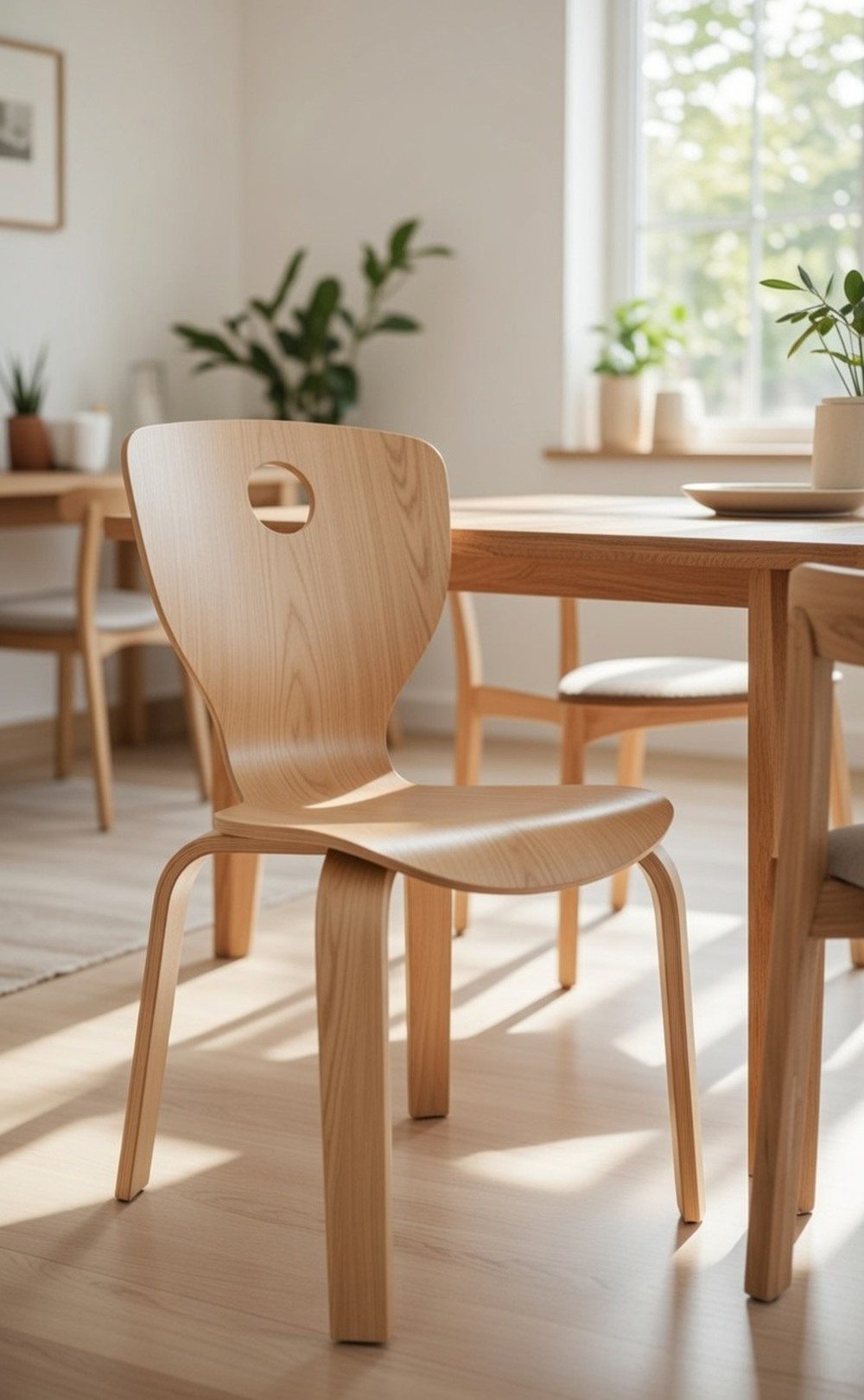 Xlmoebel Kinderstuhl Beiger Holzstuhl für Kinder – Ideal für das Kinderzimmer, Made in Europa