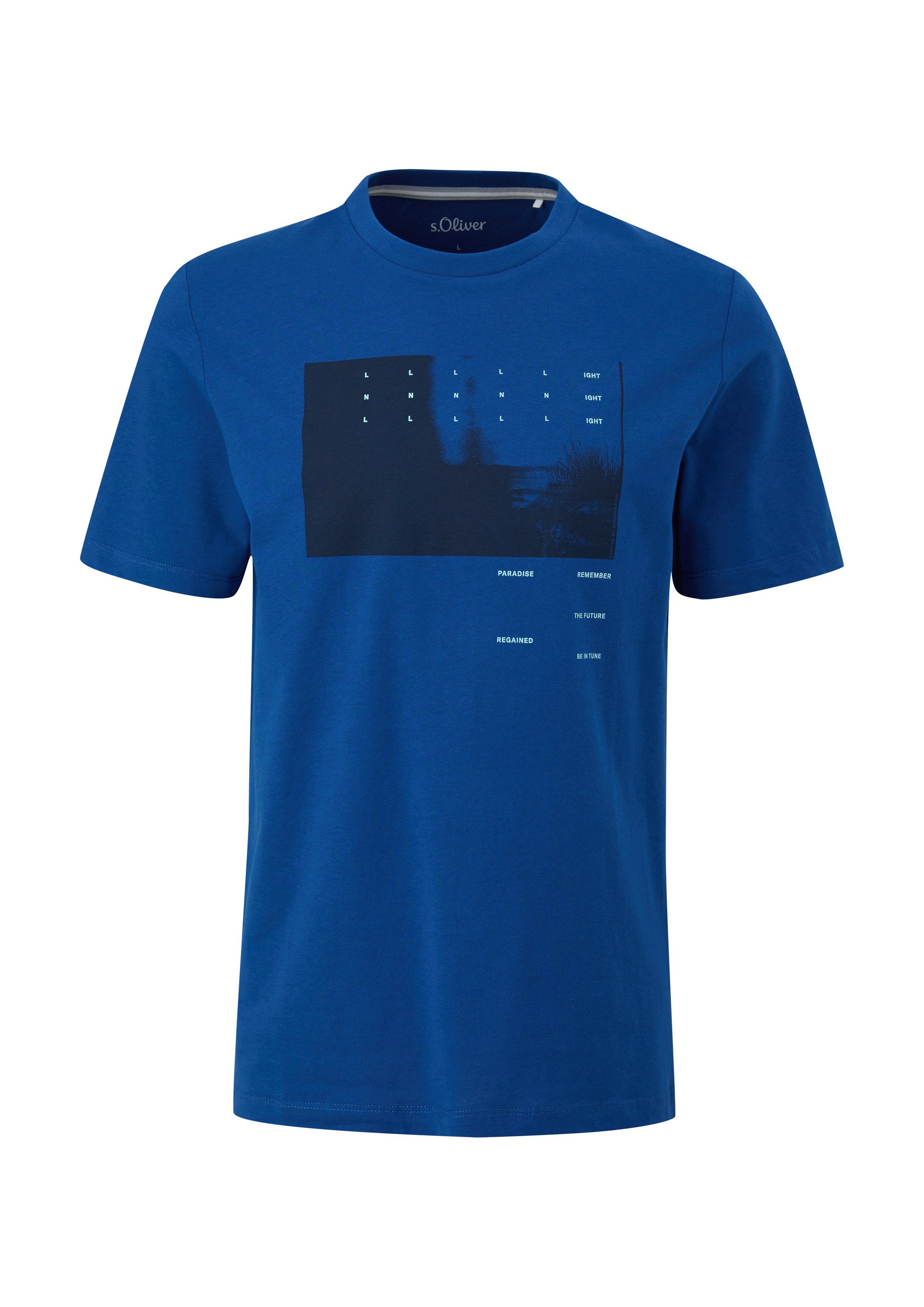 s.Oliver Kurzarmshirt T-Shirt T-Shirt mit Artwork