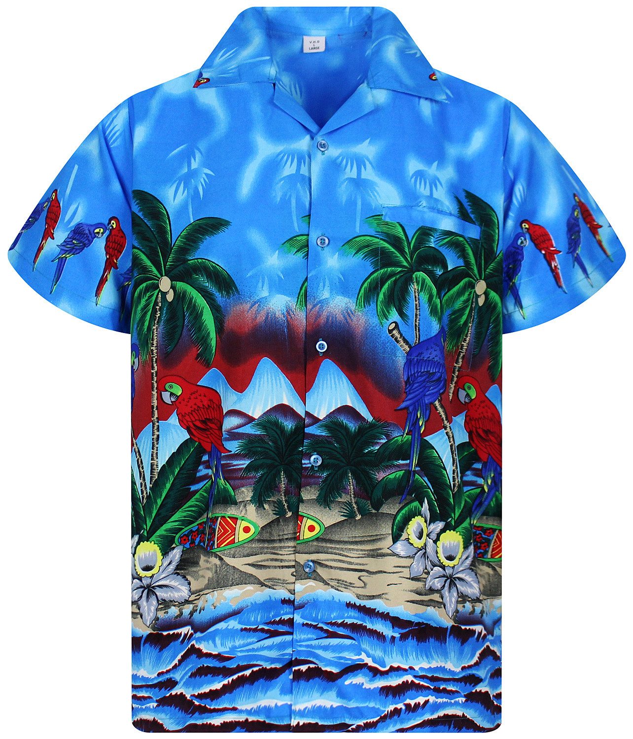 King Kameha Hawaiihemd Parrot Funky Hawaii-Hemd günstig online kaufen