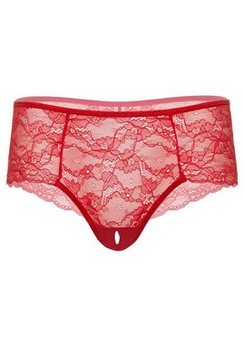 Daring Intimates Panty-Ouvert Ella crotchless cheeky panty Red S/M