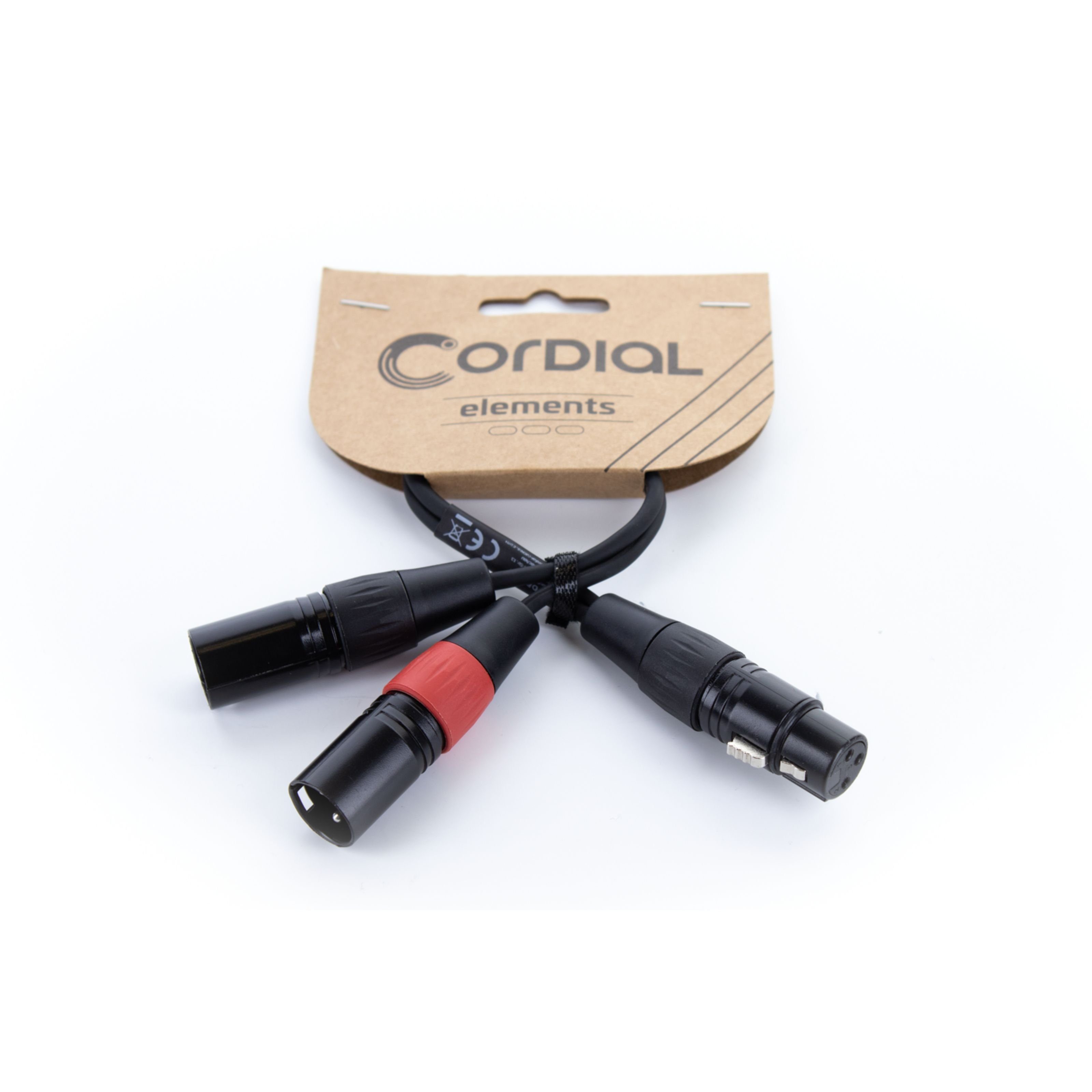 Cordial Spielzeug-Musikinstrument, EY 0.3 FMM Y-Adapterkabel 0,3 m - Insertkabel