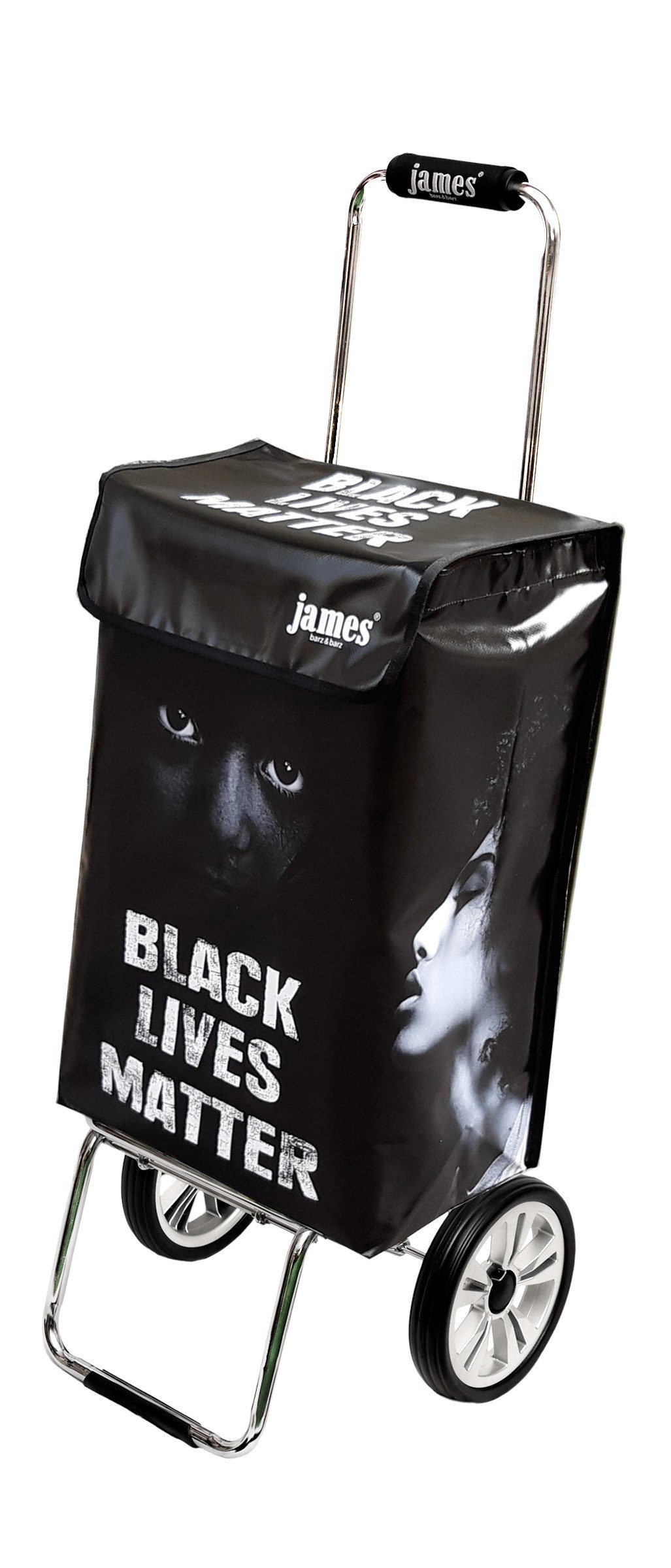 james Einkaufstrolley Design BLACKLIVESMATTER deluxe, Einkaufsbegleiter, sehr robust, Handmade in Austria