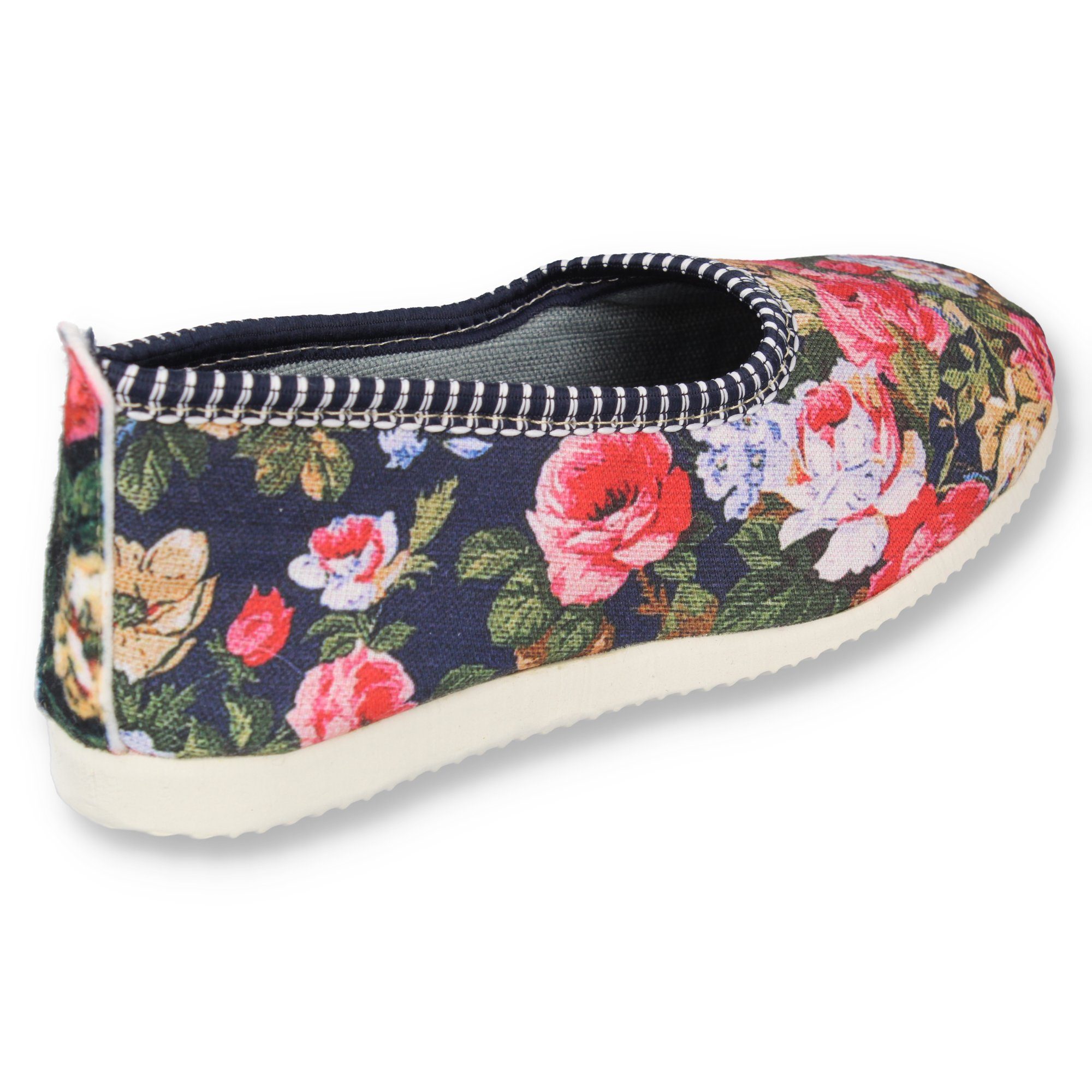 filsko Amersfoort geblümter Hausschuh Damen Ballerina Blumenmuster