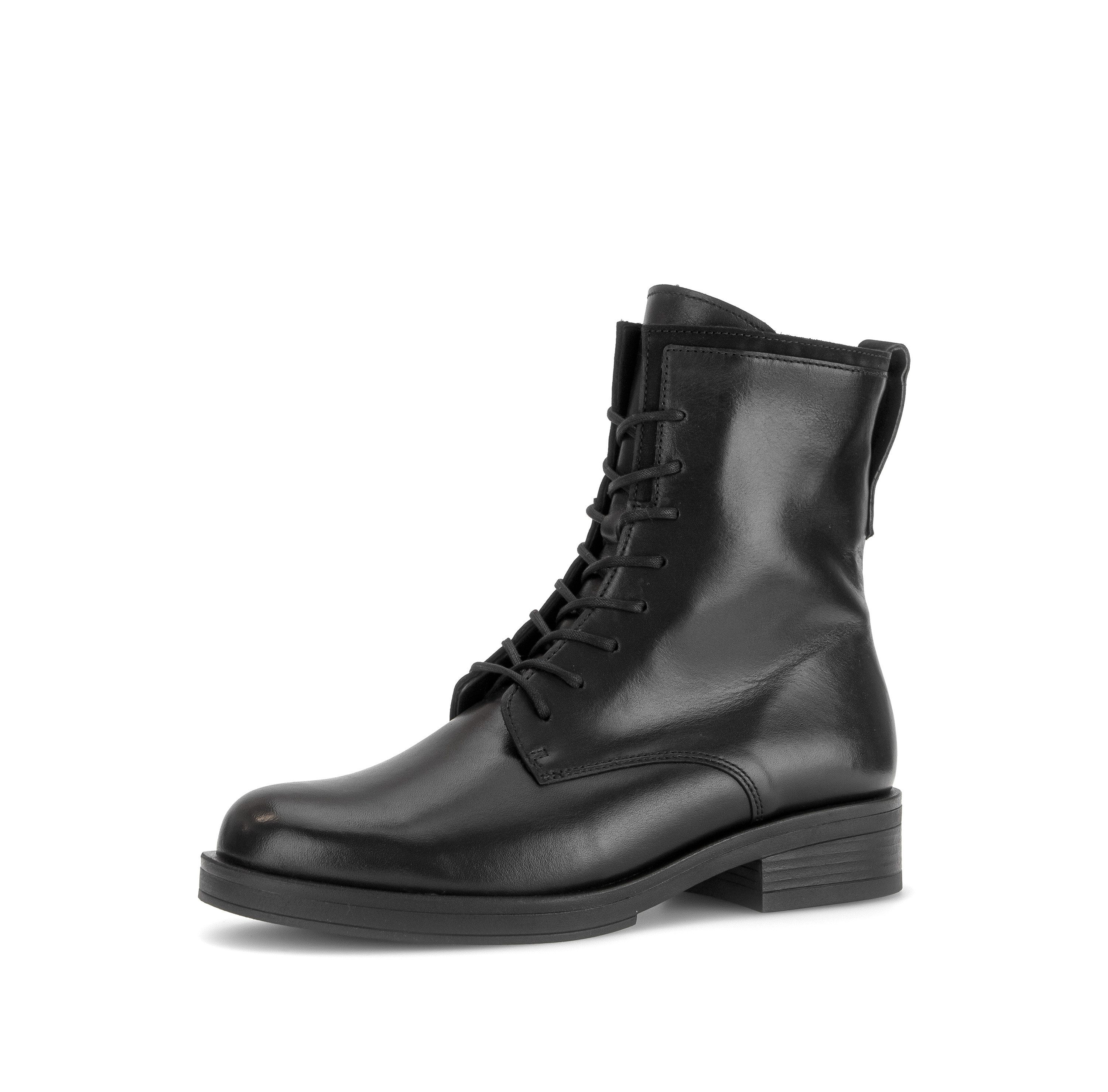 Gabor Stiefelette Blockabsatz, Schnürboots mit Wechselfußbett