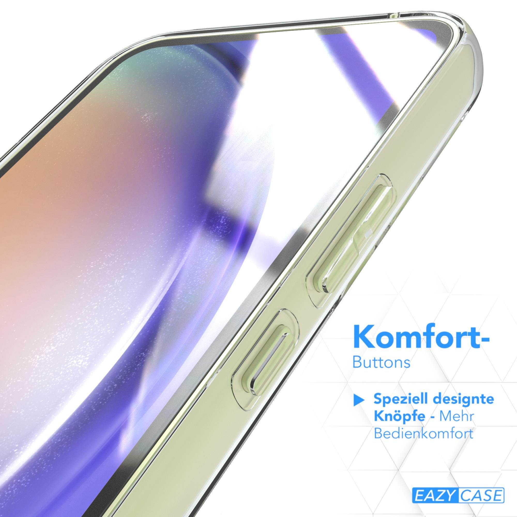 EAZY CASE Handyhülle Slimcover Clear für Samsung Galaxy A54 6,4 Zoll, durchsichtige Hülle Ultra Dünn Silikon Backcover TPU Telefonhülle Klar – Bild 4 von 5