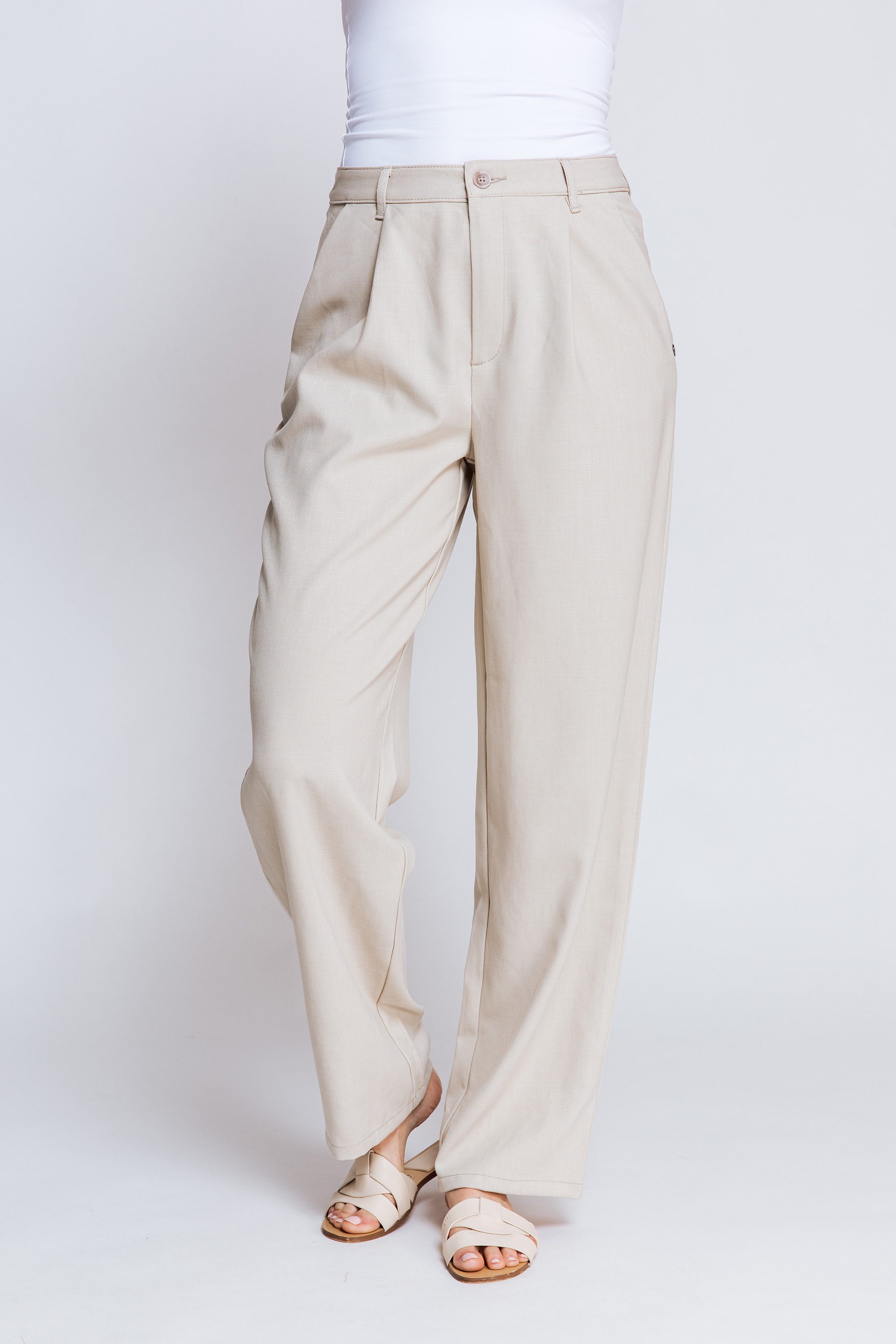 Zhrill Bundfaltenhose in Unifarbe günstig online kaufen