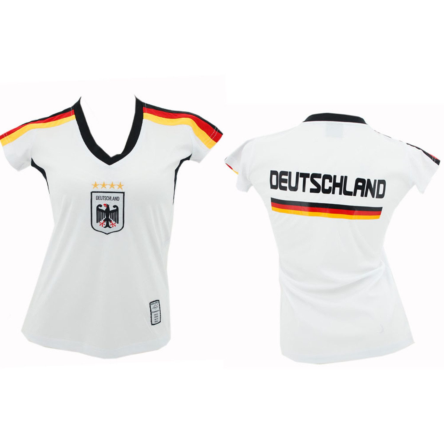 Antonio Fußballtrikot Antonio Frauen Fussball Trikot Deutschland - weiß Gr. M
