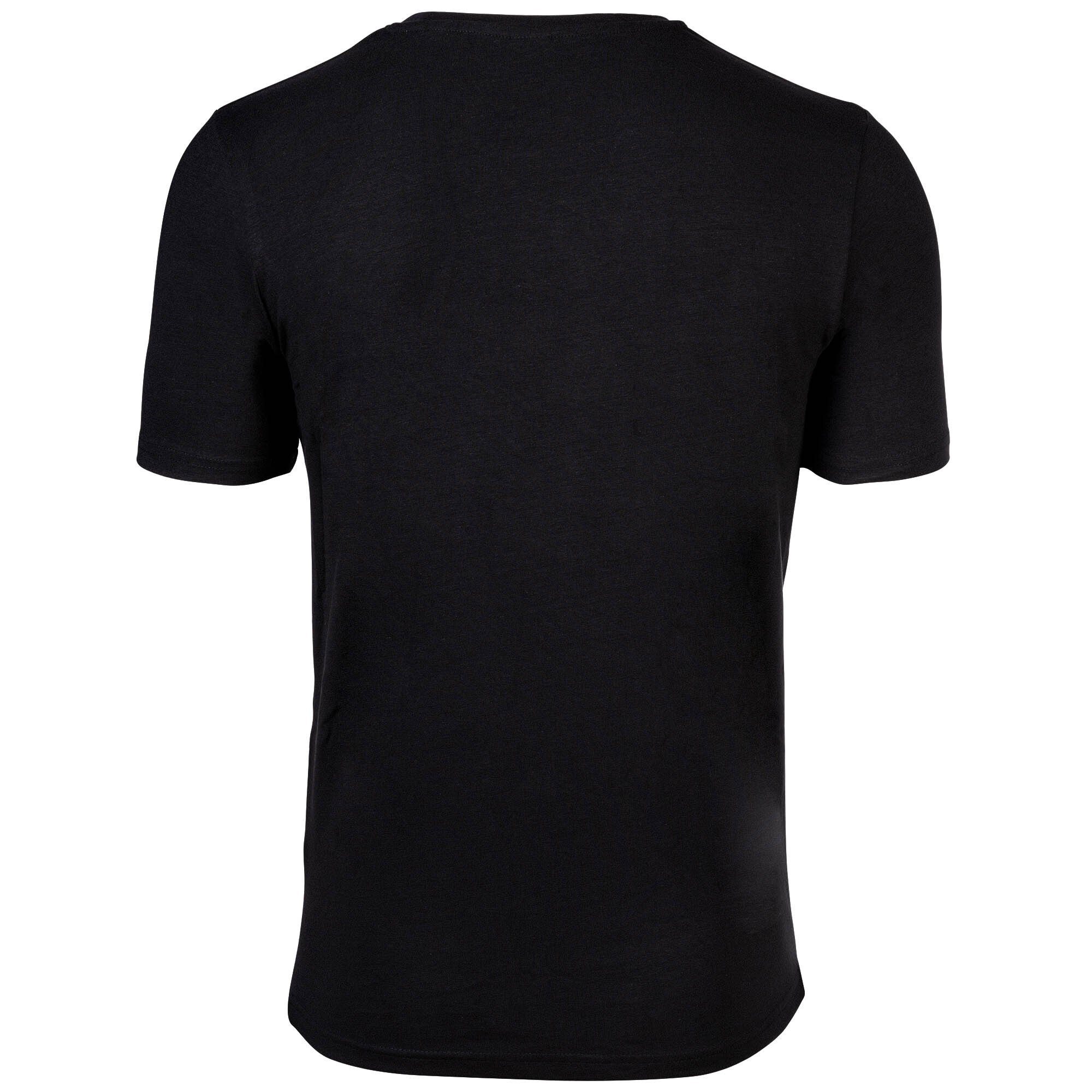 s.Oliver T-Shirt Herren T-Shirt, 4er Pack Schwarz Basic, Rundhals 