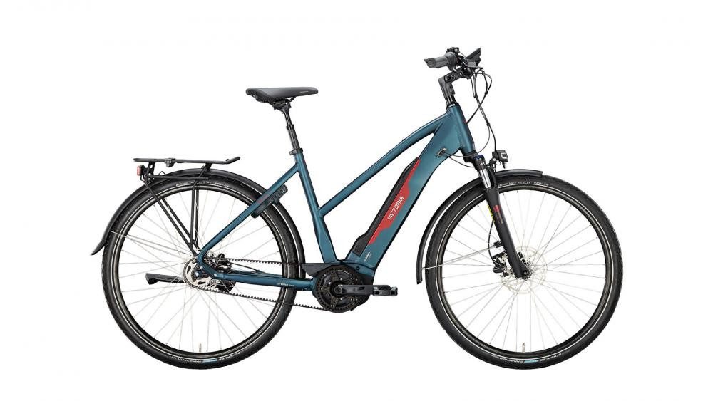 Victoria E-Bike VICTORIA Elektro-Trekkingrad "TRESALO 7" (1), Trapez, 28", dark night