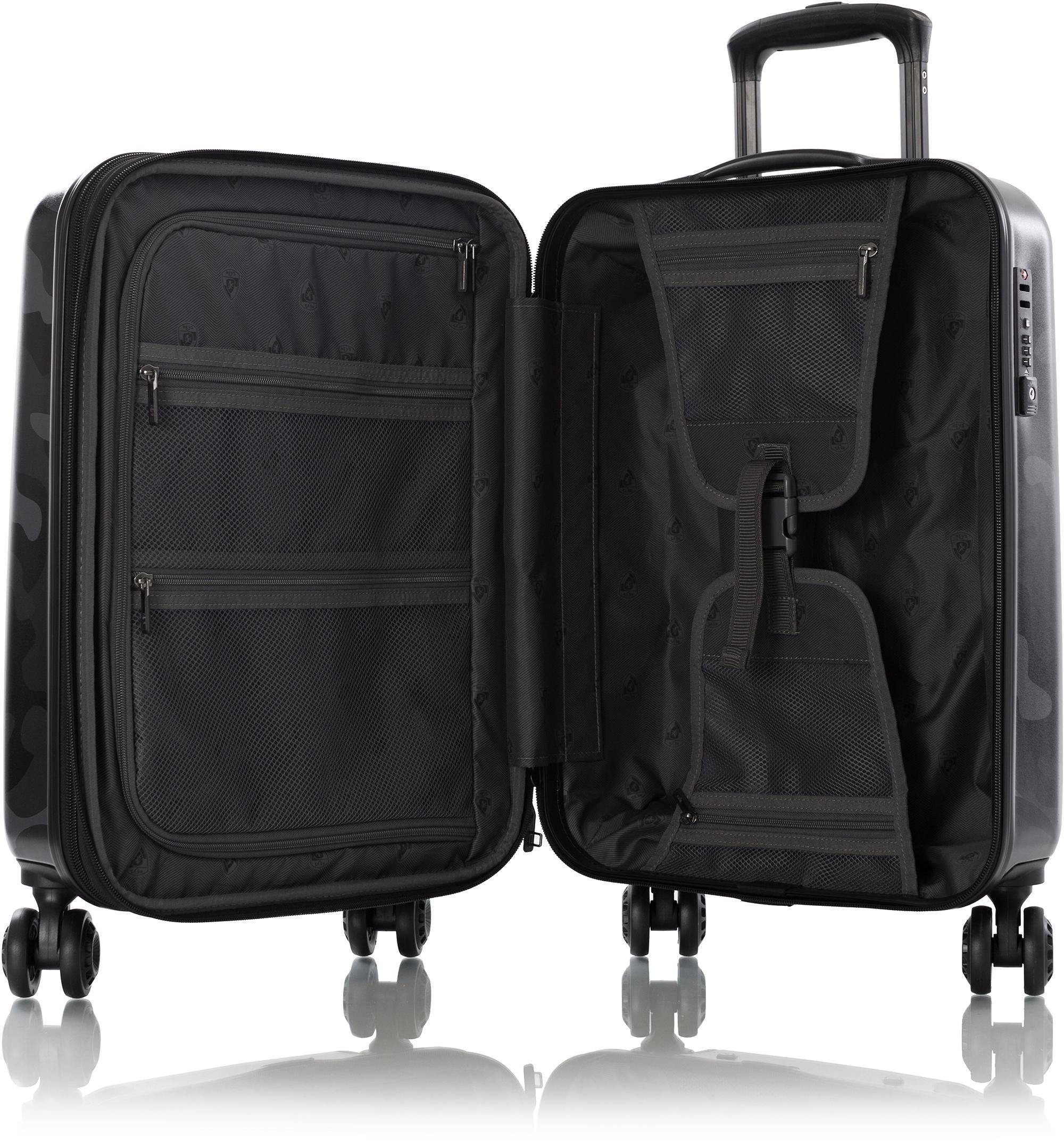 Heys Hartschalen-Trolley Black Camo, 53 cm, 4 Rollen, Heys Hartschalen-Koffer Volumenerweiterung