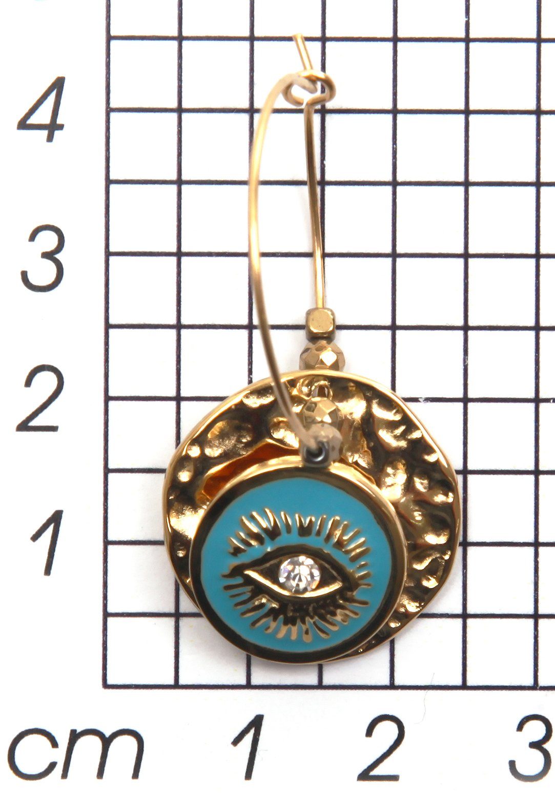 Firetti Paar Creolen Ohrschmuck Auge