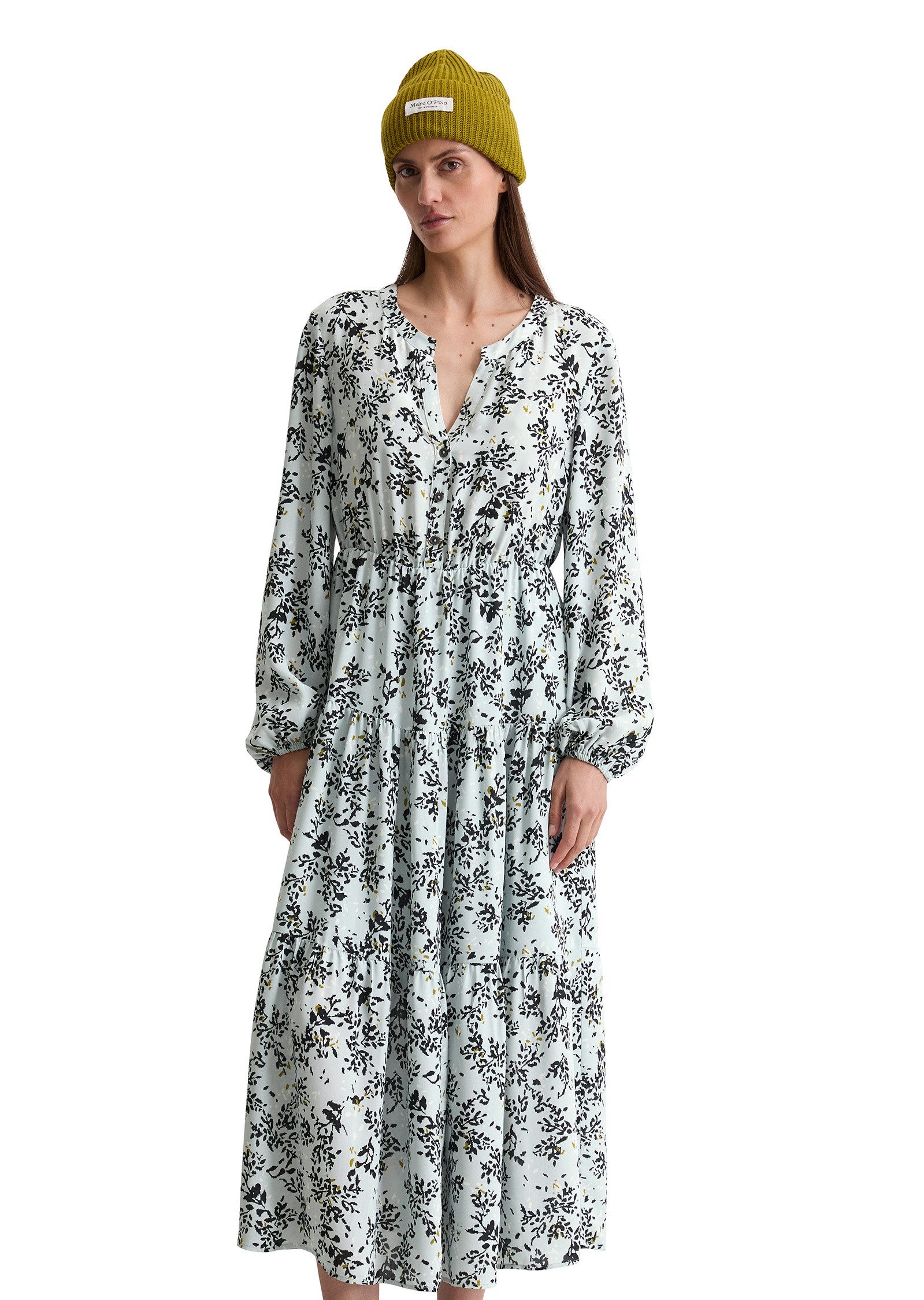 Marc O'Polo Druckkleid aus Cupro-Viskose-Mix günstig online kaufen