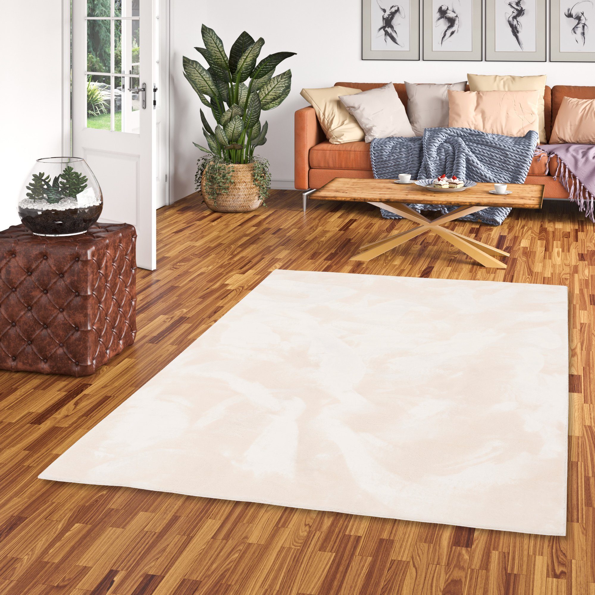 Pergamon Fellteppich Fellteppich Super Soft Pearl, günstig online kaufen