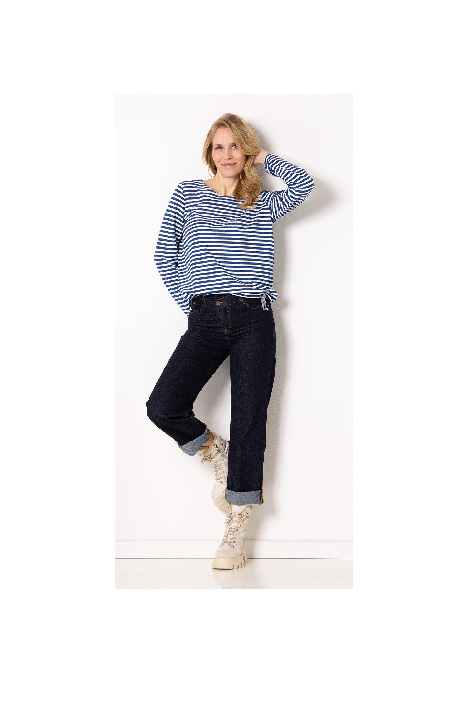 SER Sweatshirt Neu eingetroffen! Sweatshirt Struktur Ringel W7250616 günstig online kaufen