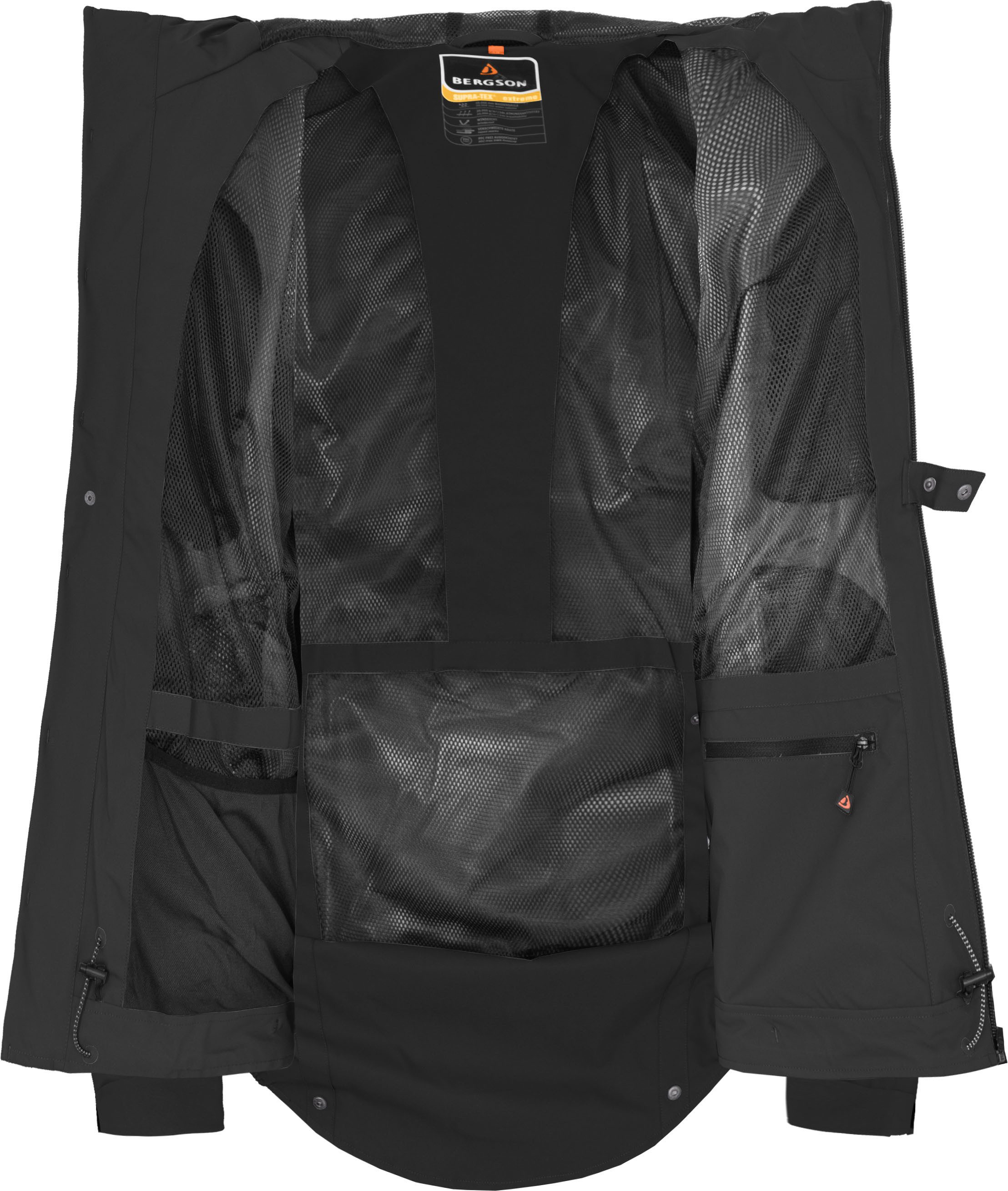 Bergson Regenjacke SKIEN Herren Regenjacke, recycelt, Netzfutter, 20000 mm Wassersäule, Normal – Bild 5 von 5