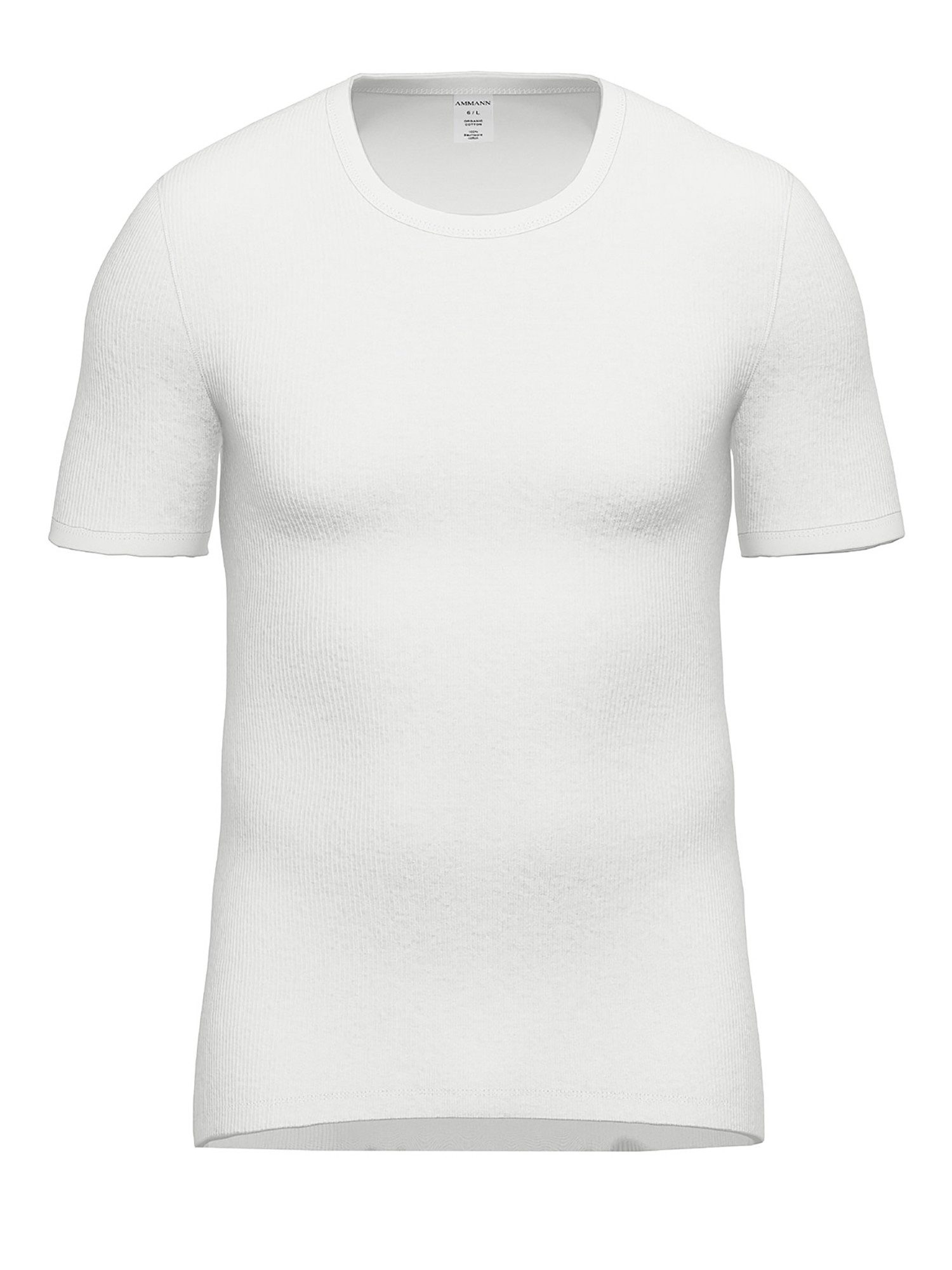Ammann Unterziehshirt 2er Pack T-Shirt Unterhemd Day Classic (Packung, 2-St) supergekämmte Baumwolle, Doppelripp, verlängerter Rücken