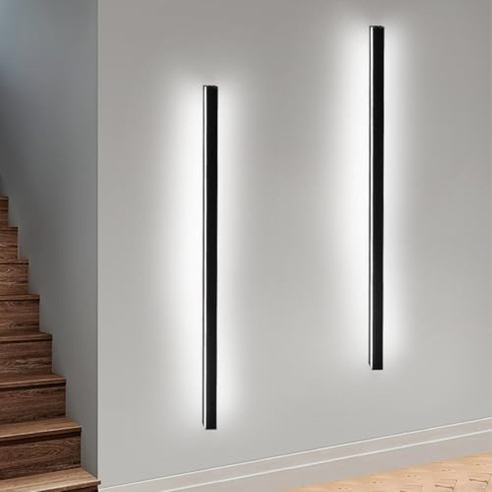 Nettlife LED Wandleuchte innen Schwarz 100cm 3000/6500K Flur Up Down Wandbe günstig online kaufen