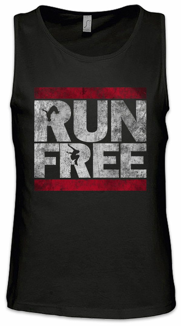 Tanktop Run Free Ärmelloses T-Shirt Parcours Parkour Sport Extrem Sports PK