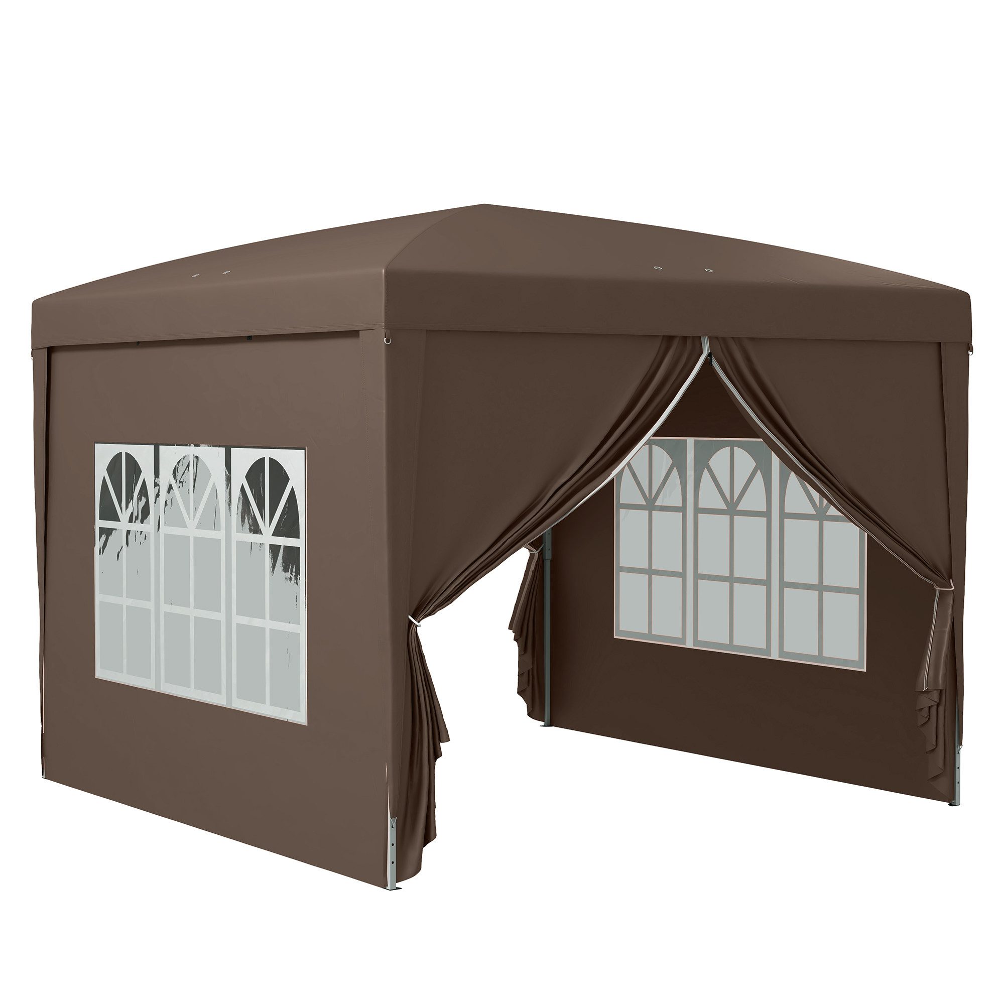 Pavillon ca.3x3m, wasserabweisend Stabil Winterfest Pop-up Faltpavillon
