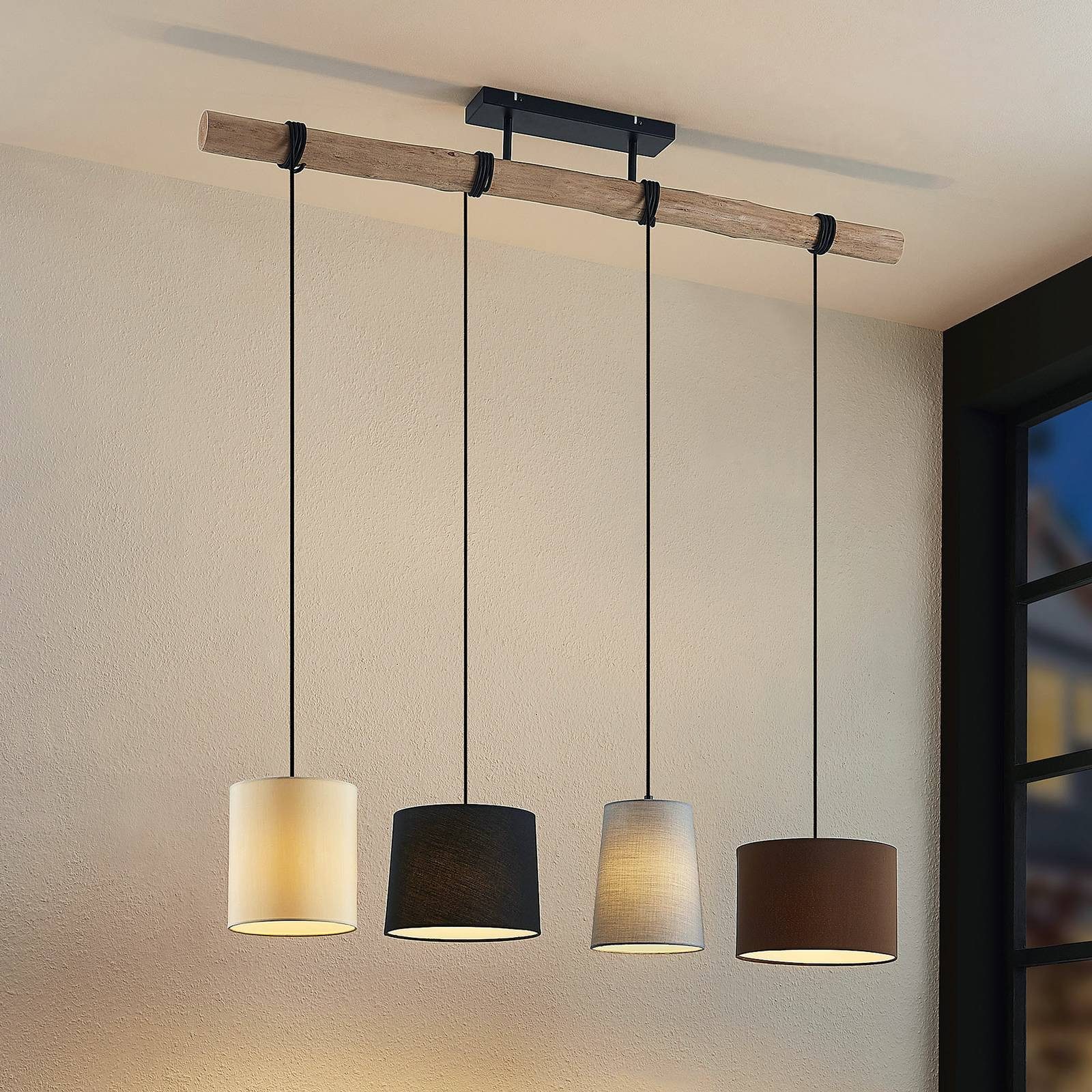 Lindby Hängeleuchte Amilia, IP20, 4 x 60 W günstig online kaufen