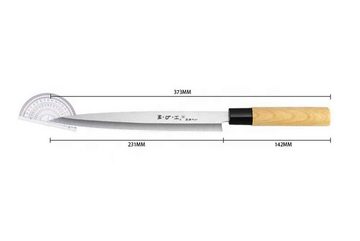 Muxel Kochmesser Ein Messer viele Namen Sashimi Sushi Yanagiba, einseitig geschliffen