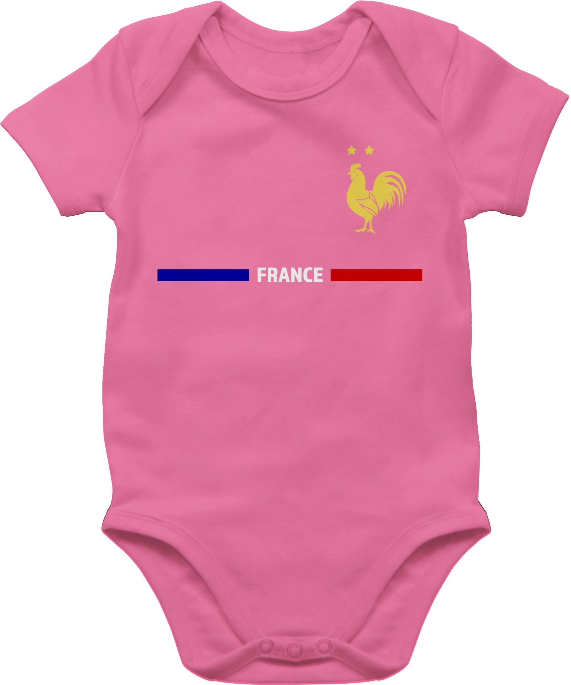 Shirtracer Shirtbody Frankreich Trikot Wappen, France mit Stolz, Französisches Fan-Motiv 2026 Fussball WM Fanartikel Baby