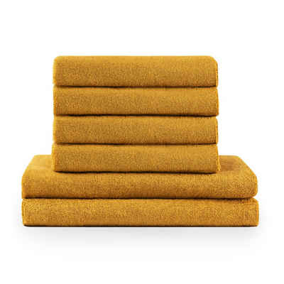 Blumtal Handtuch Set »Premium 4 oder 6-TLG. Frottier Handtücher Set - 100% Baumwolle«, Frottee, (Set, 6-tlg), 2 Badetücher 70x140 + 2 oder 4 Handtücher 50x100