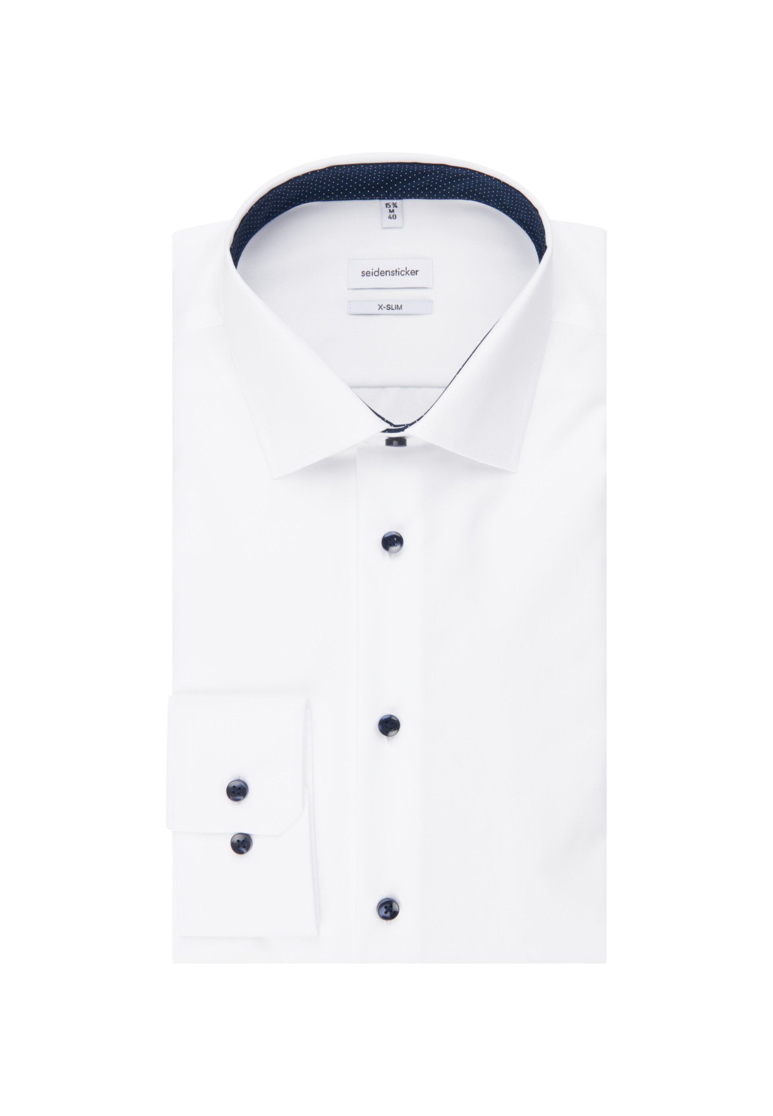 seidensticker Businesshemd Schwarze Rose X-Slim 1/1 Extra lang Kentkragen Uni